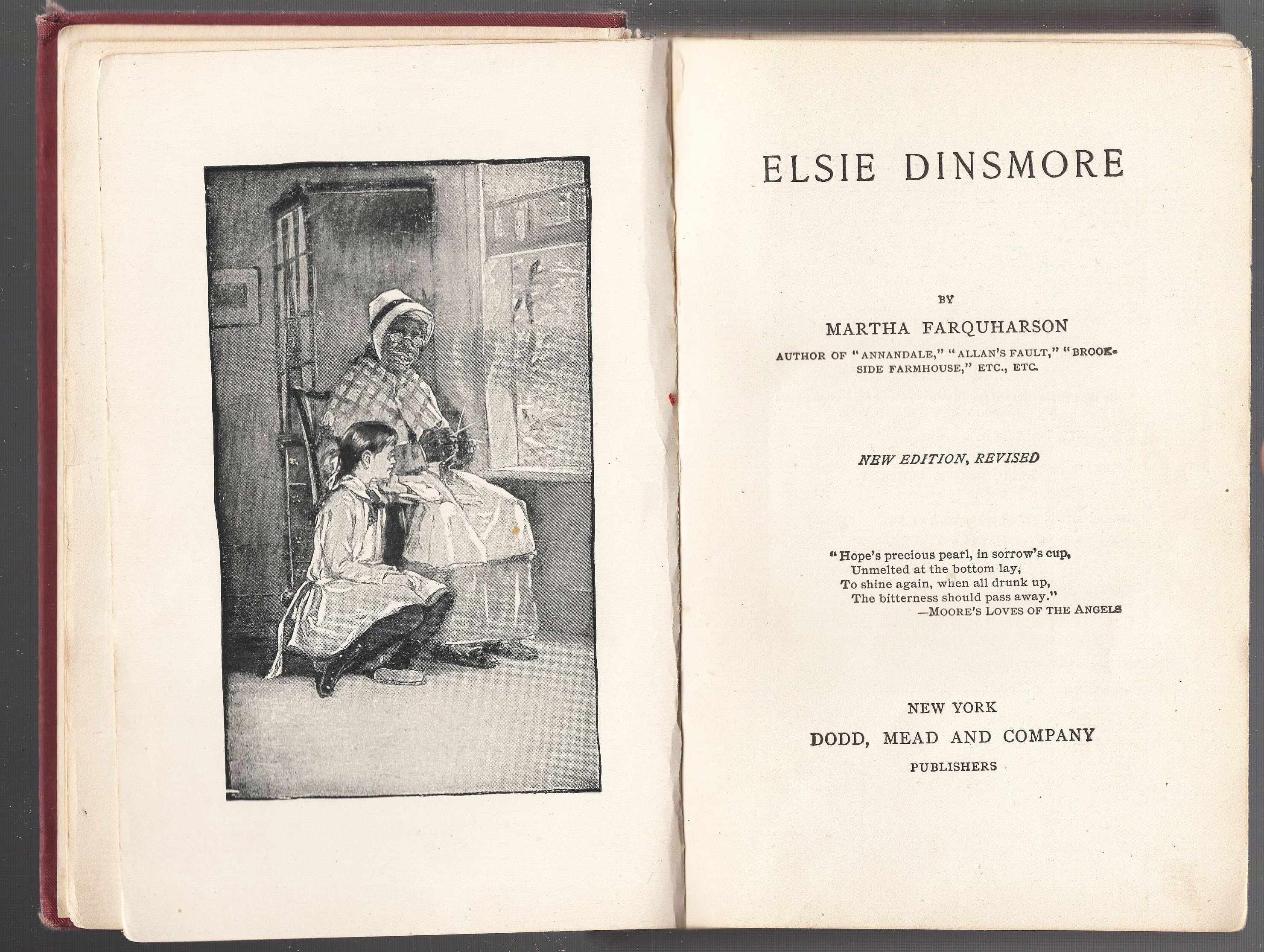 Elsie Dinsmore by Martha Finley (Farquharson) Published By Dodd, Mead And Company, 1896