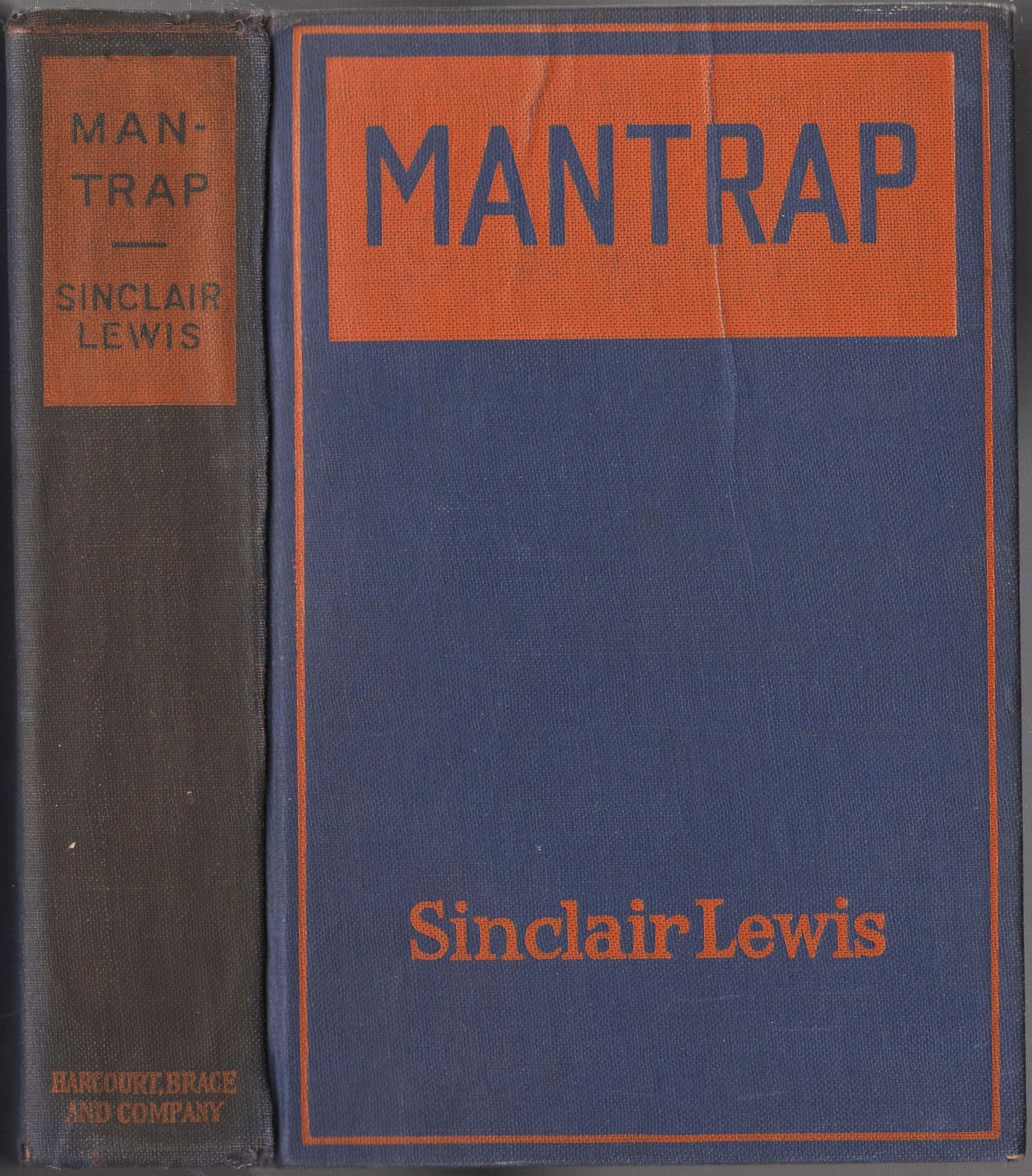Mantrap by Sinclair Lewis Published by Harcourt, Brace and Company 1926