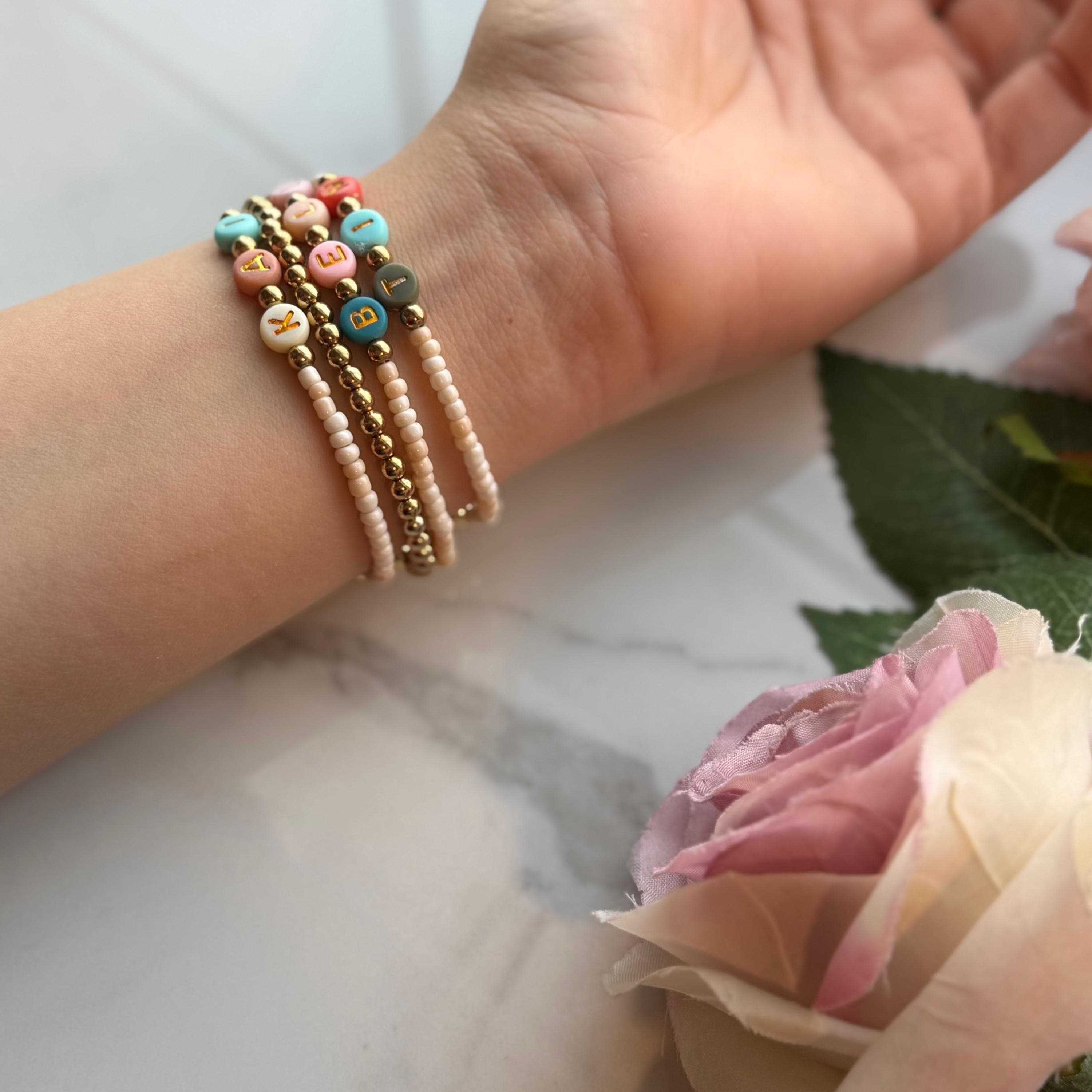 Friendship bracelet  Beaded apple band, Personalized text Apple Watch Band | handmade Beaded Watch Band |  Apple bracelet band, - image 3