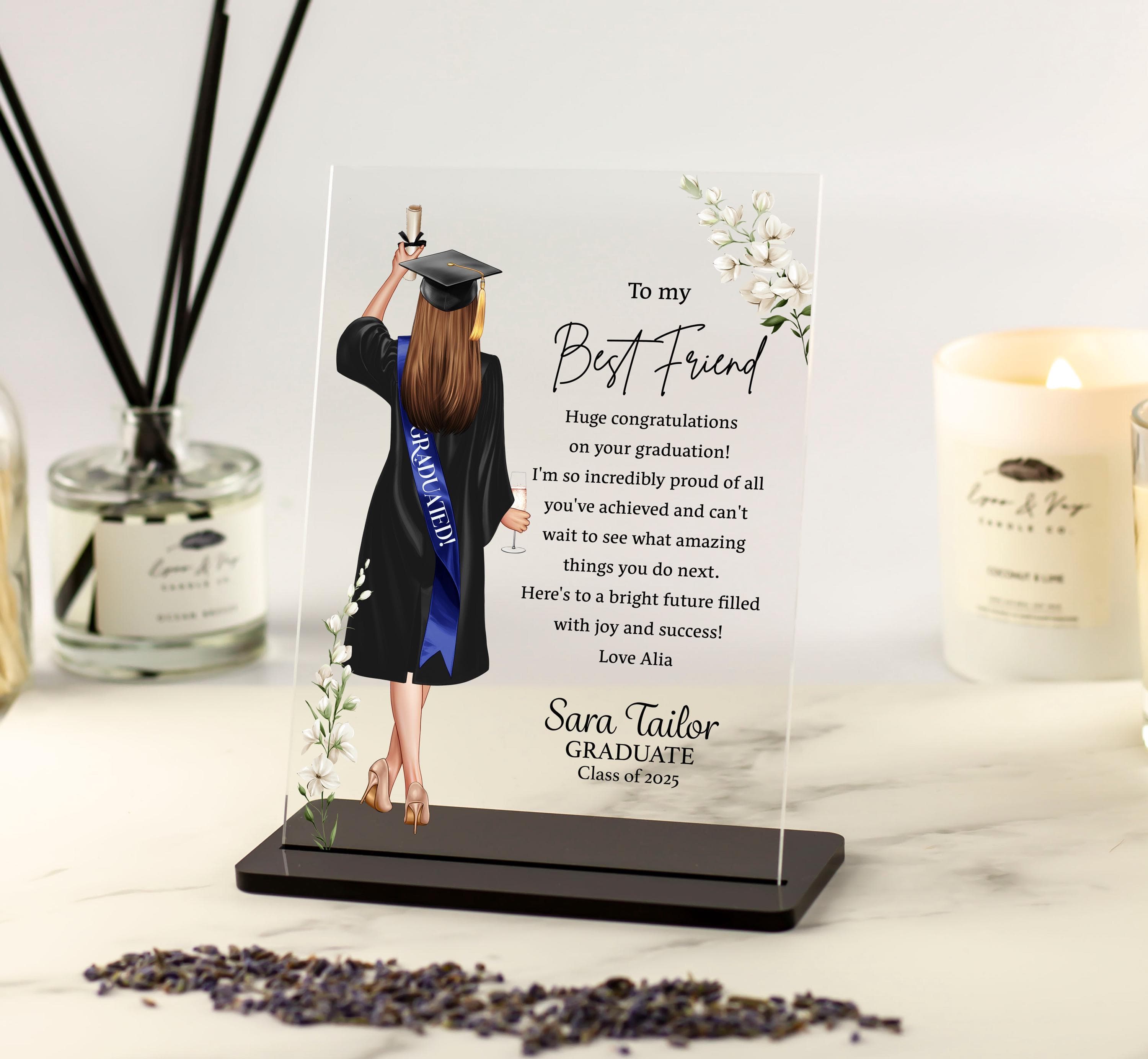 Personalised Graduation Gift for Her | Best Friend Graduation Present | Custom Congrats Poem Print | Graduation Keepsake | Class of 2026