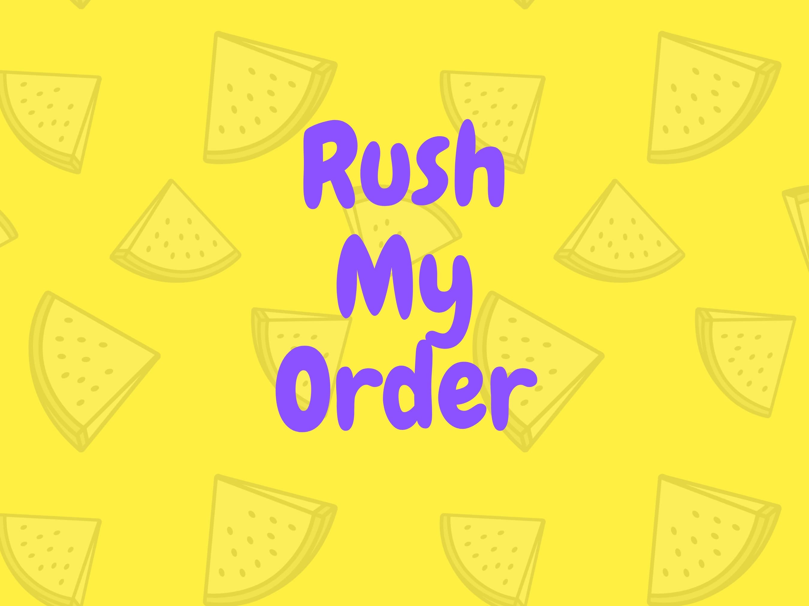 Rush My Order - Express Delivery