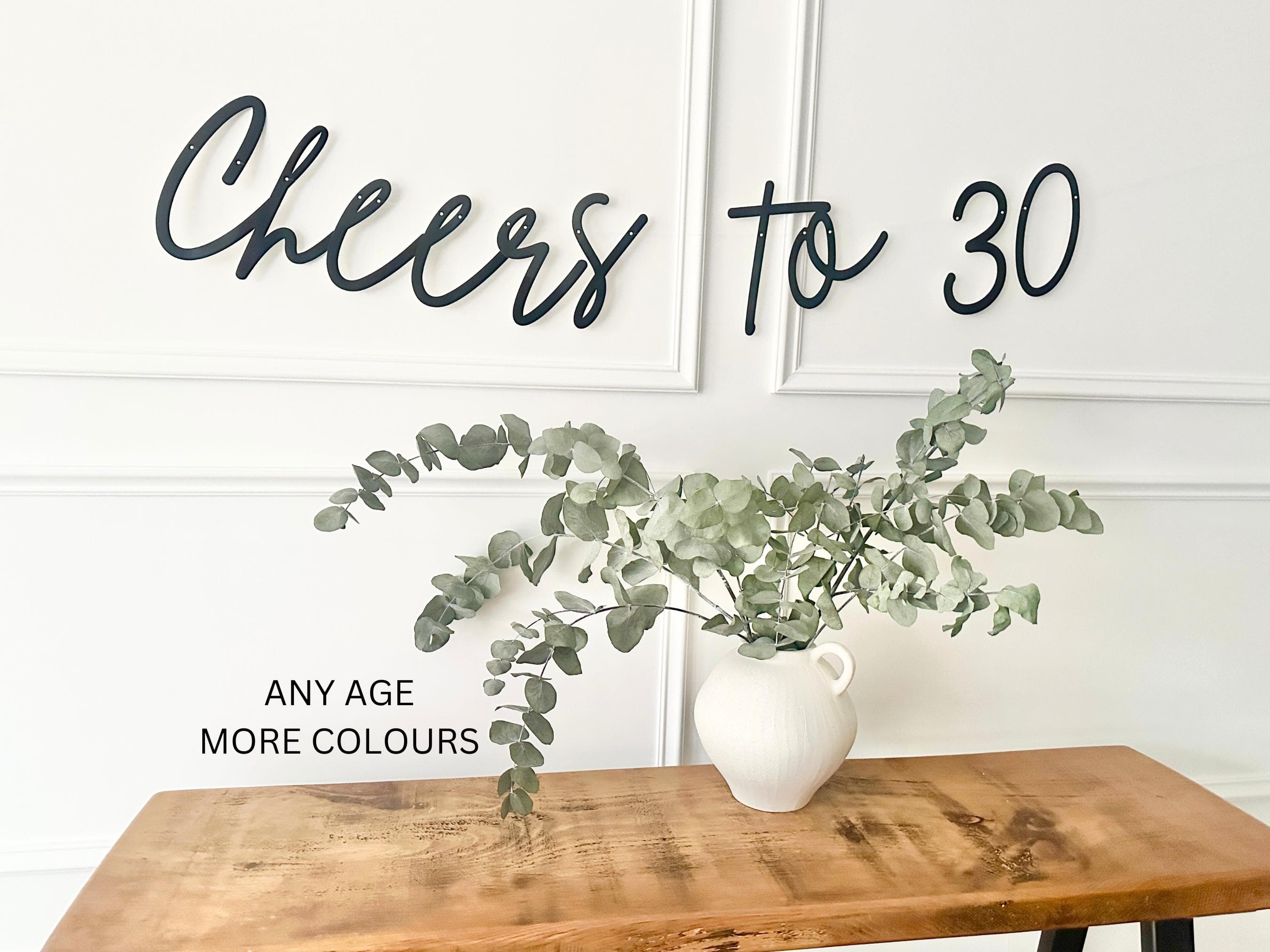 Any Age Custom Banner, Anniversary Banner Sign, 30th Birthday Sign, Birthday Backdrop, Sign, Personalised Banner, Birthday Decor, Turning 30