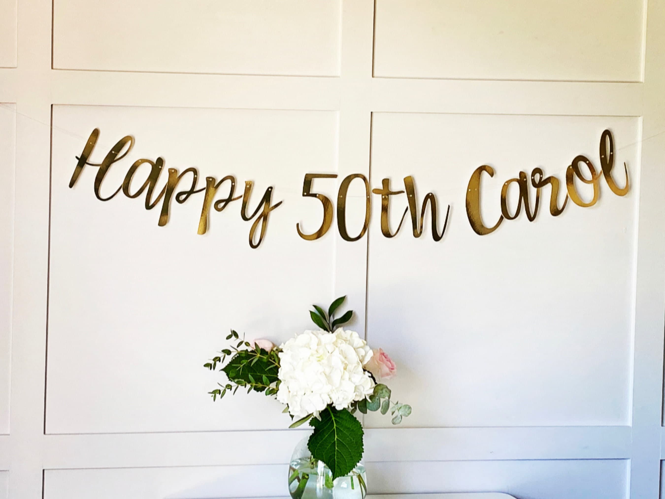Custom Banner, Rose Gold Custom Banner, Custom Bunting, Birthday Banner, Rose Gold Name Bunting, Personalised Sign Backdrop - image 5