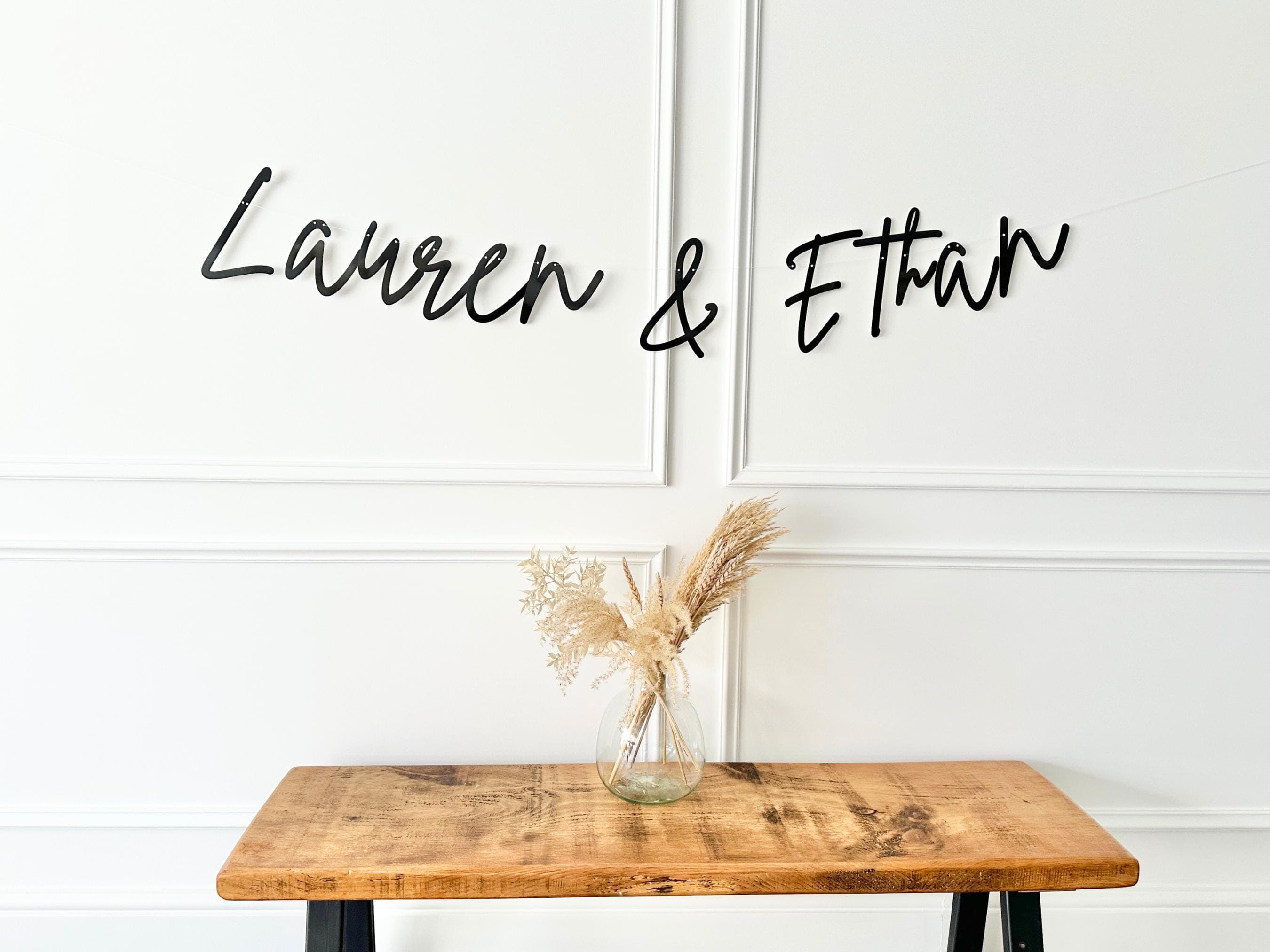 Personalised Wedding/Engagement Banner, Custom We're Engaged Sign, Custom Bunting, Engagement Banner, Name Bunting, Tying the knot Decor