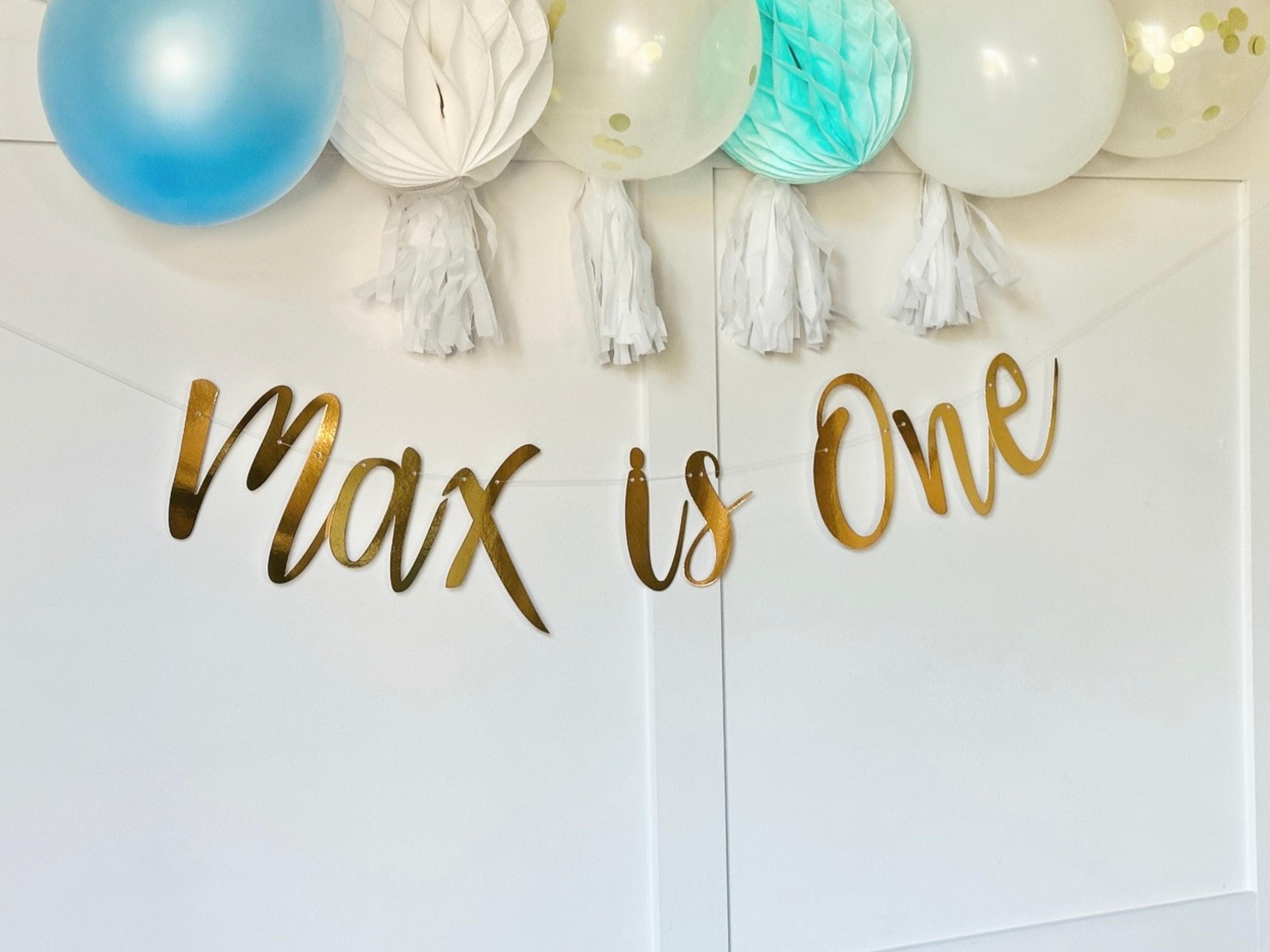 Personalised (any age/colour) 1st Birthday Banner, Turning One Banner, First Birthday Bunting, Custom Birthday Banner, Cake Smash Backdrop