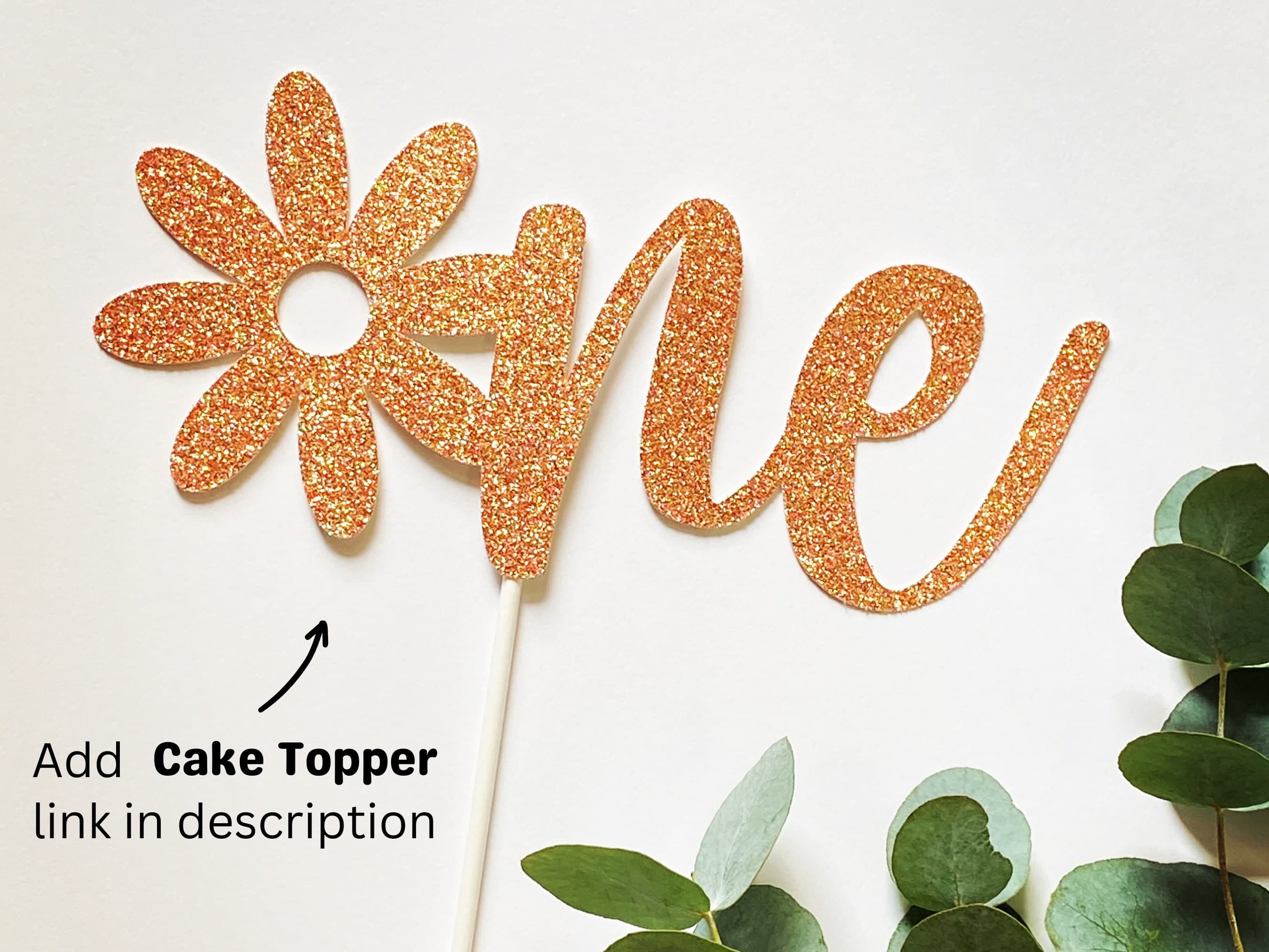 Gold Personalised (any age/colour) 1st Birthday Banner, Turning One Banner, First Birthday Bunting, Gold Banner, Daisy Banner - image 4