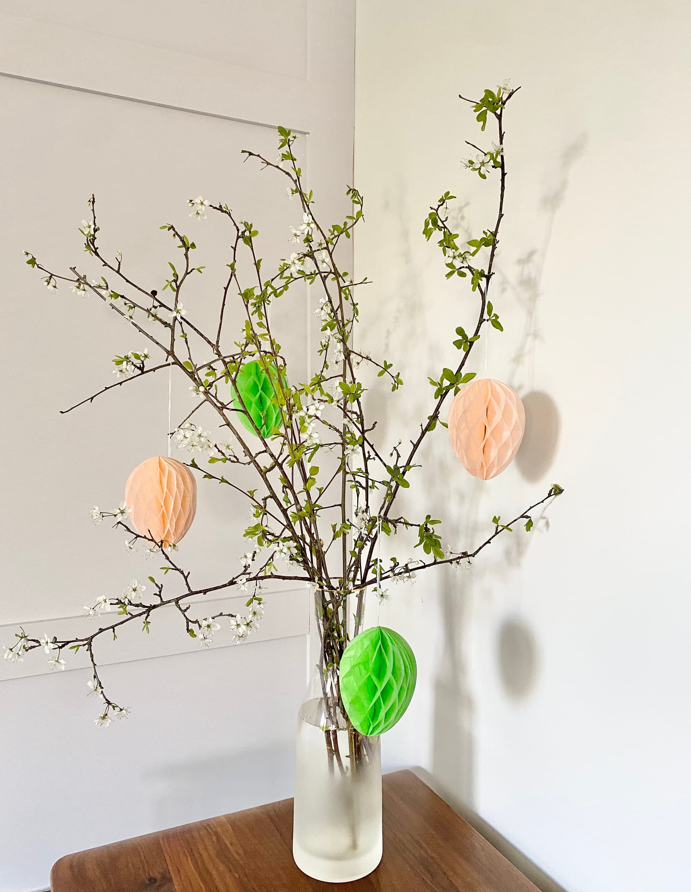 Easter Hanging Eggs, Easter 3D Eggs, Easter Table, 3D Eggs Decorations, Paper Easter Eggs, Hanging Easter Decor - image 3