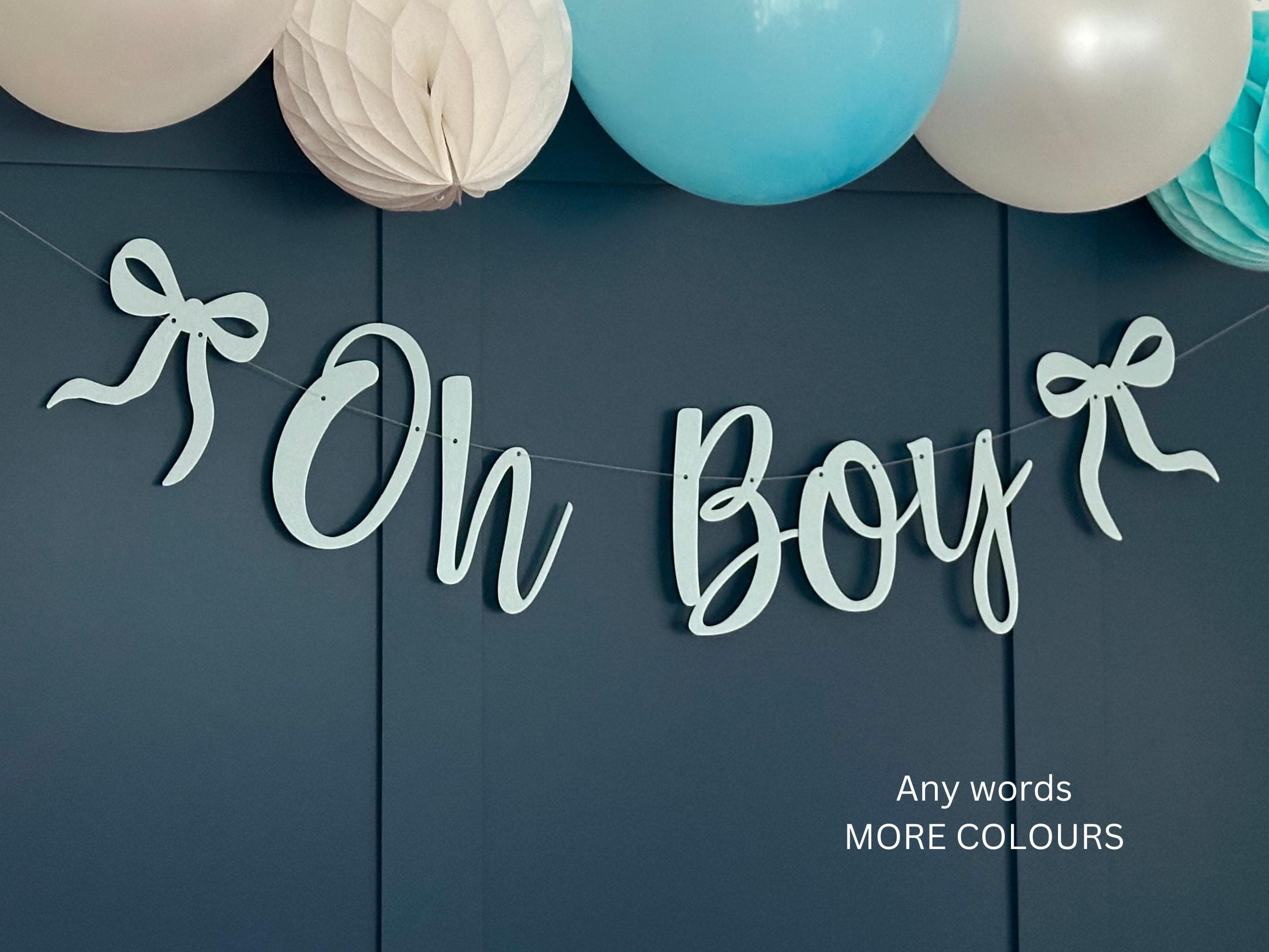 Baby Shower Banner, Oh Boy Sign, Baby Shower Bunting, Baby Shower Garland, Custom Baby Shower, Baby Shower Decor, Baby Sign