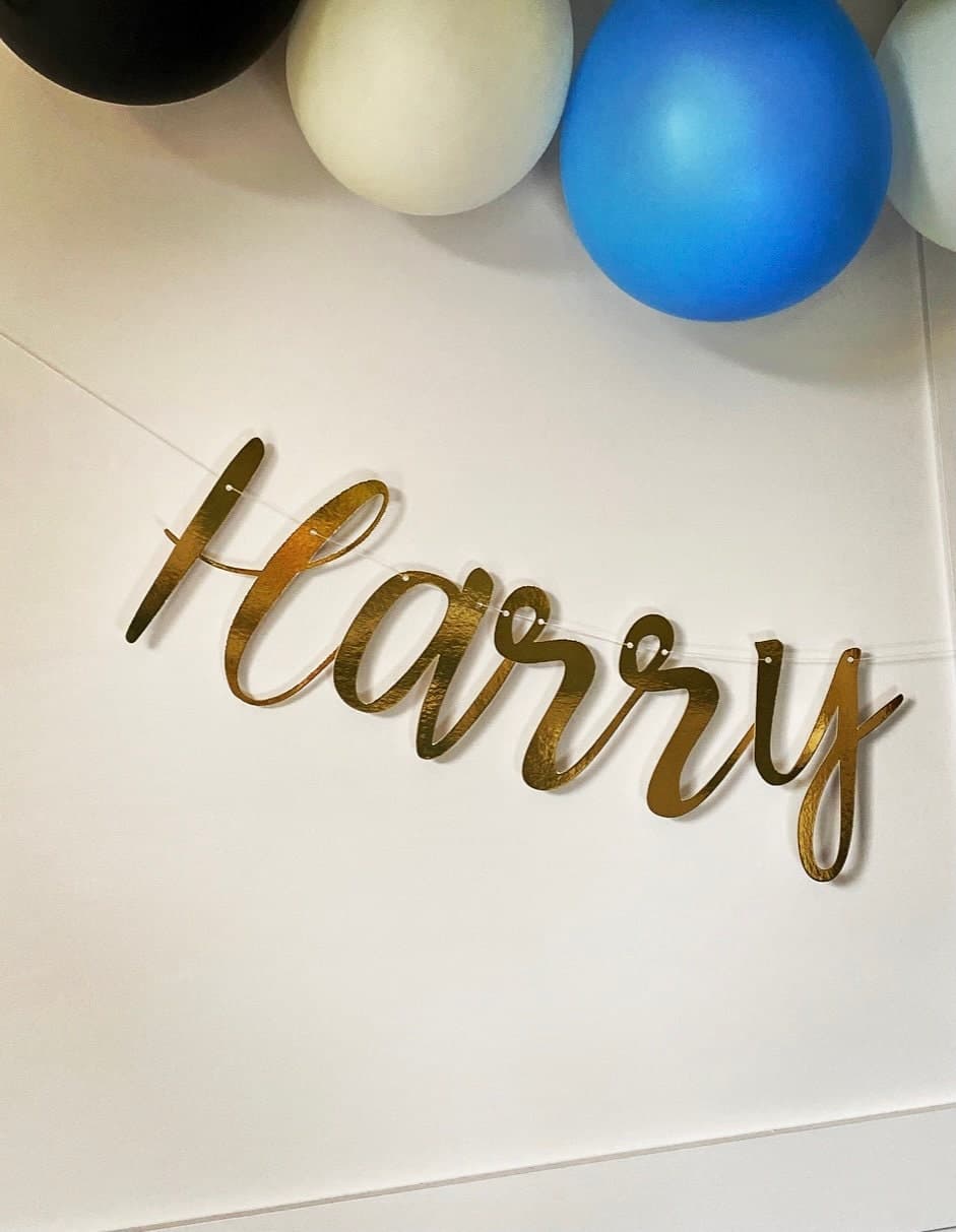 Gold Personalized Birthday Banner: Metallic Party Decor - image 3
