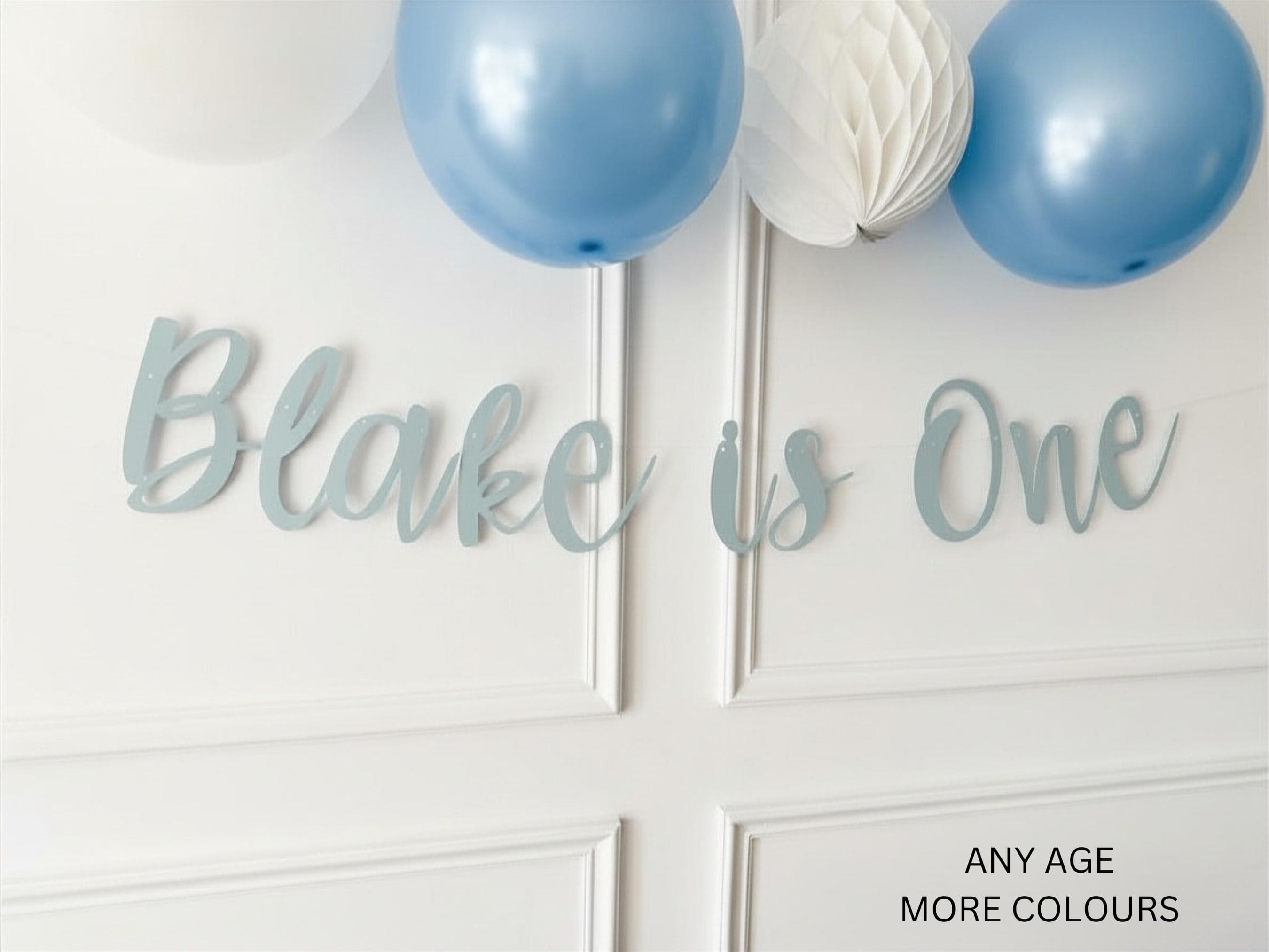 Personalised (any age/colour) 1st Birthday Banner, Turning One Banner, First Birthday Bunting, Custom Birthday Banner, Cake Smash Backdrop
