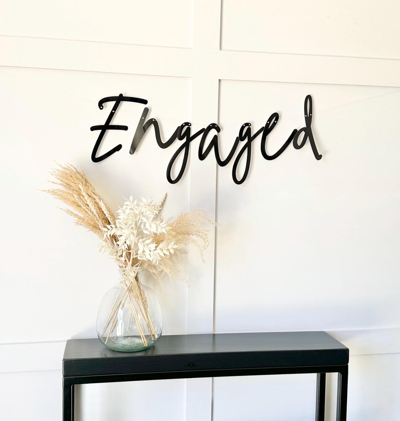 Engagement / Wedding Banner, Finally Engaged, Tying the Knot sign, Engagement Banner, Getting Married Bunting, Engaged Sign, We're Engaged