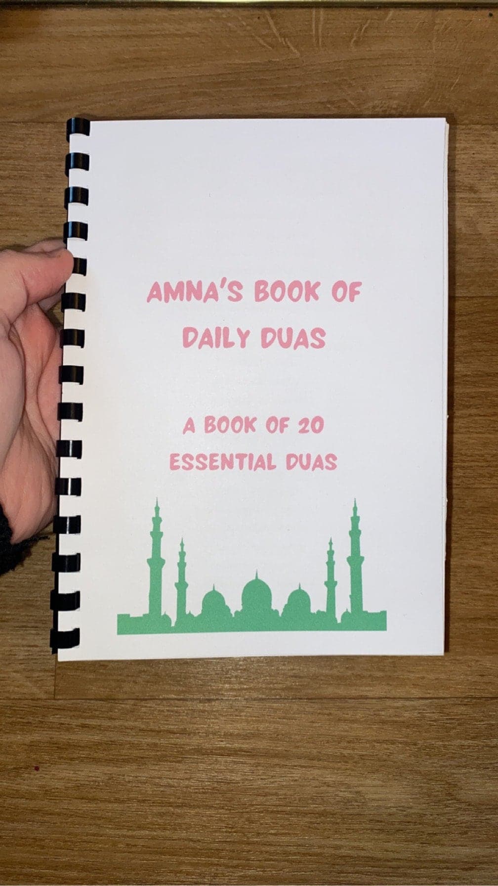 PERSONALISED book of 20 Duas. Essential duas for children, reverts, adults. A5. Islamic duas. Islamic prayers, Eid gift, Ramadan gift