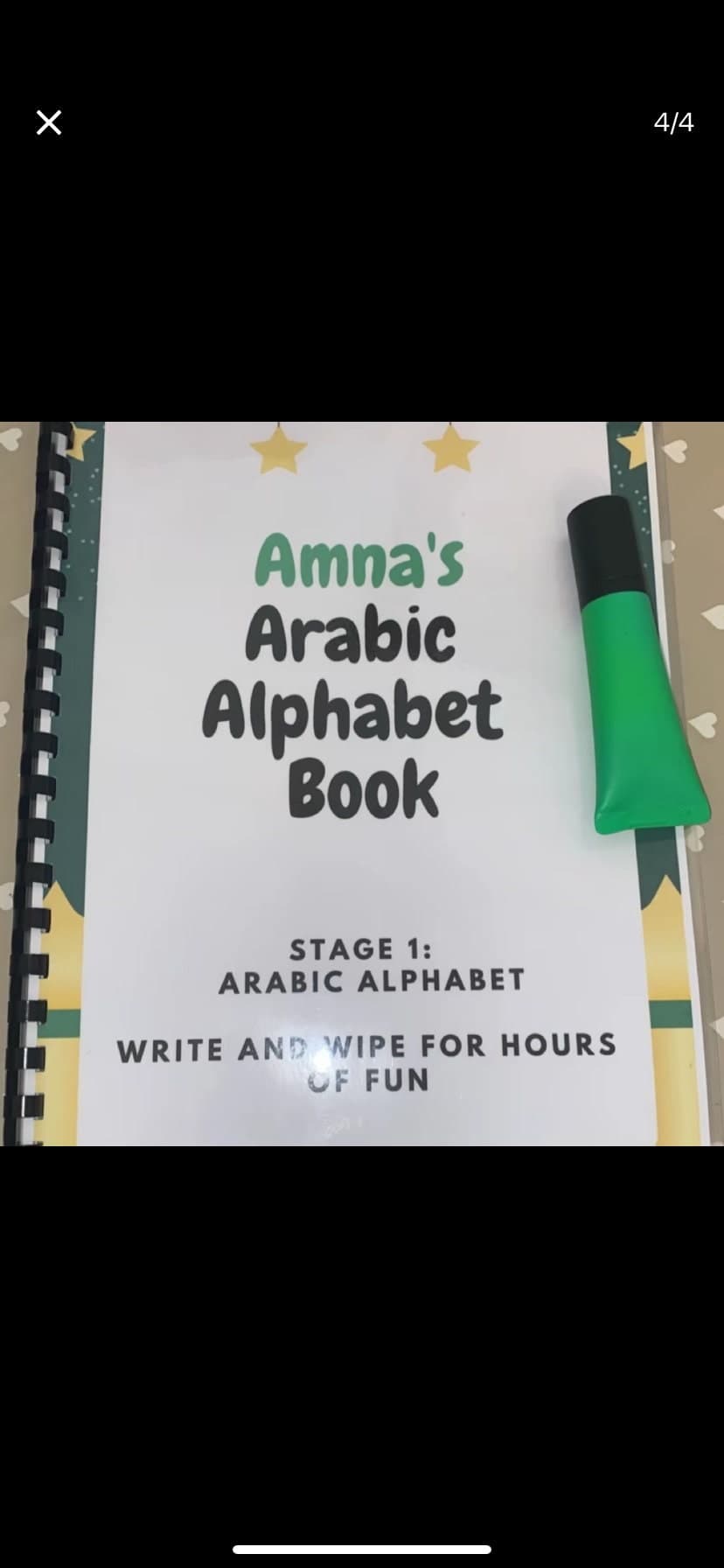 PERSONALISED Arabic Alphabet Write & Wipe Stage 1 Arabic Alphabet Alif Ba Ta, Eid Gift, Learn Arabic, Muslim homeschool, islamic homeschool. - image 5