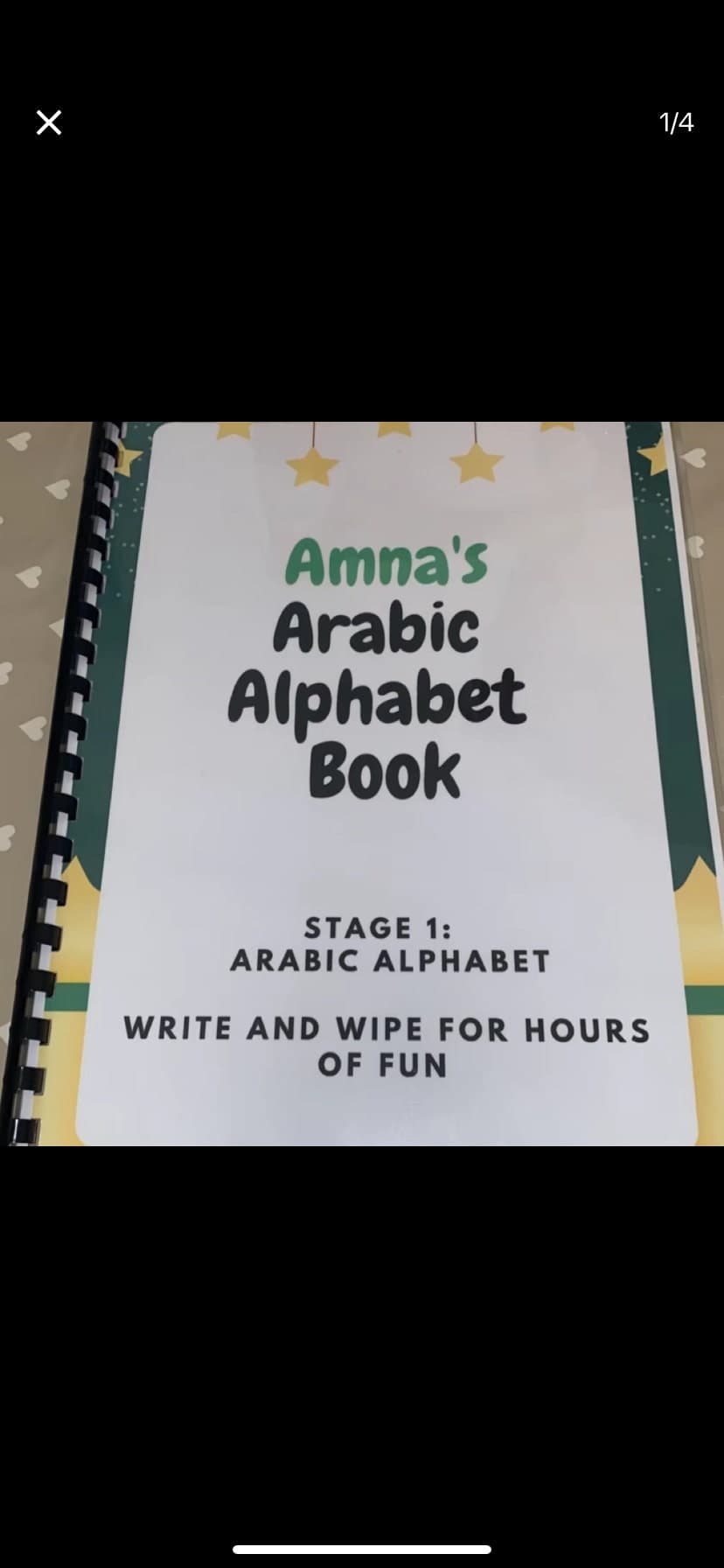 PERSONALISED Arabic Alphabet Write & Wipe Stage 1 Arabic Alphabet Alif Ba Ta, Eid Gift, Learn Arabic, Muslim homeschool, islamic homeschool.
