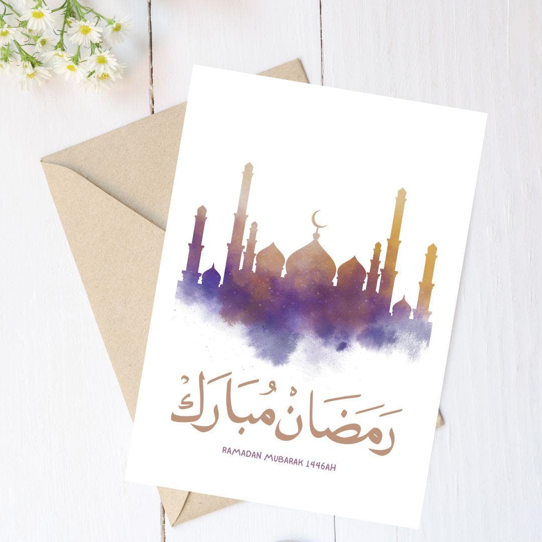 Ramadan Mubarak Greeting Card/envelope, Ramadan Greeting Card,Ramadan Kareem, Ramadan 2025,Islamic Gifts,Personalised Ramadan Gift,Multipack