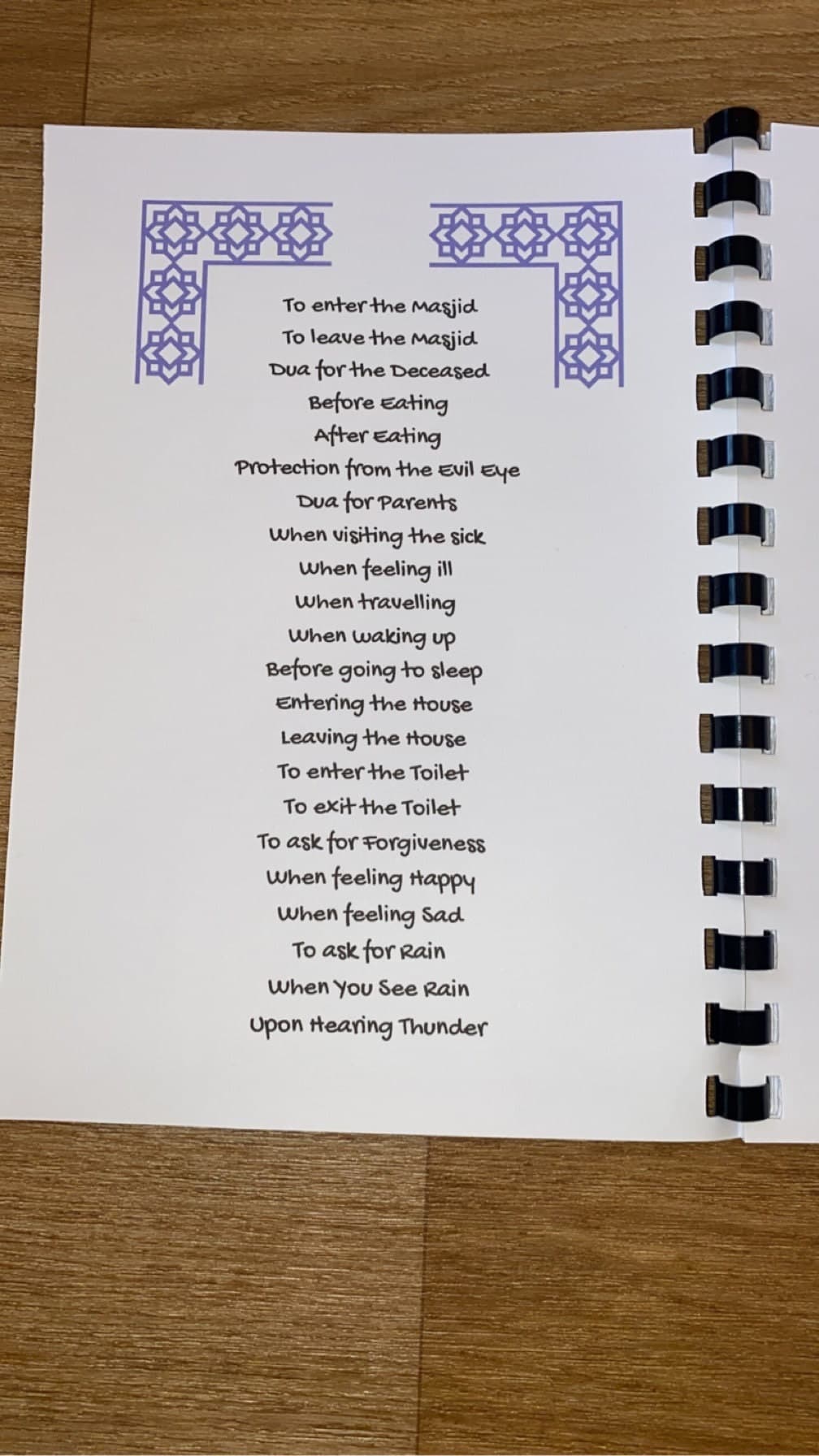 PERSONALISED book of 20 Duas. Essential duas for children, reverts, adults. A5. Islamic duas. Islamic prayers, Eid gift, Ramadan gift - image 4