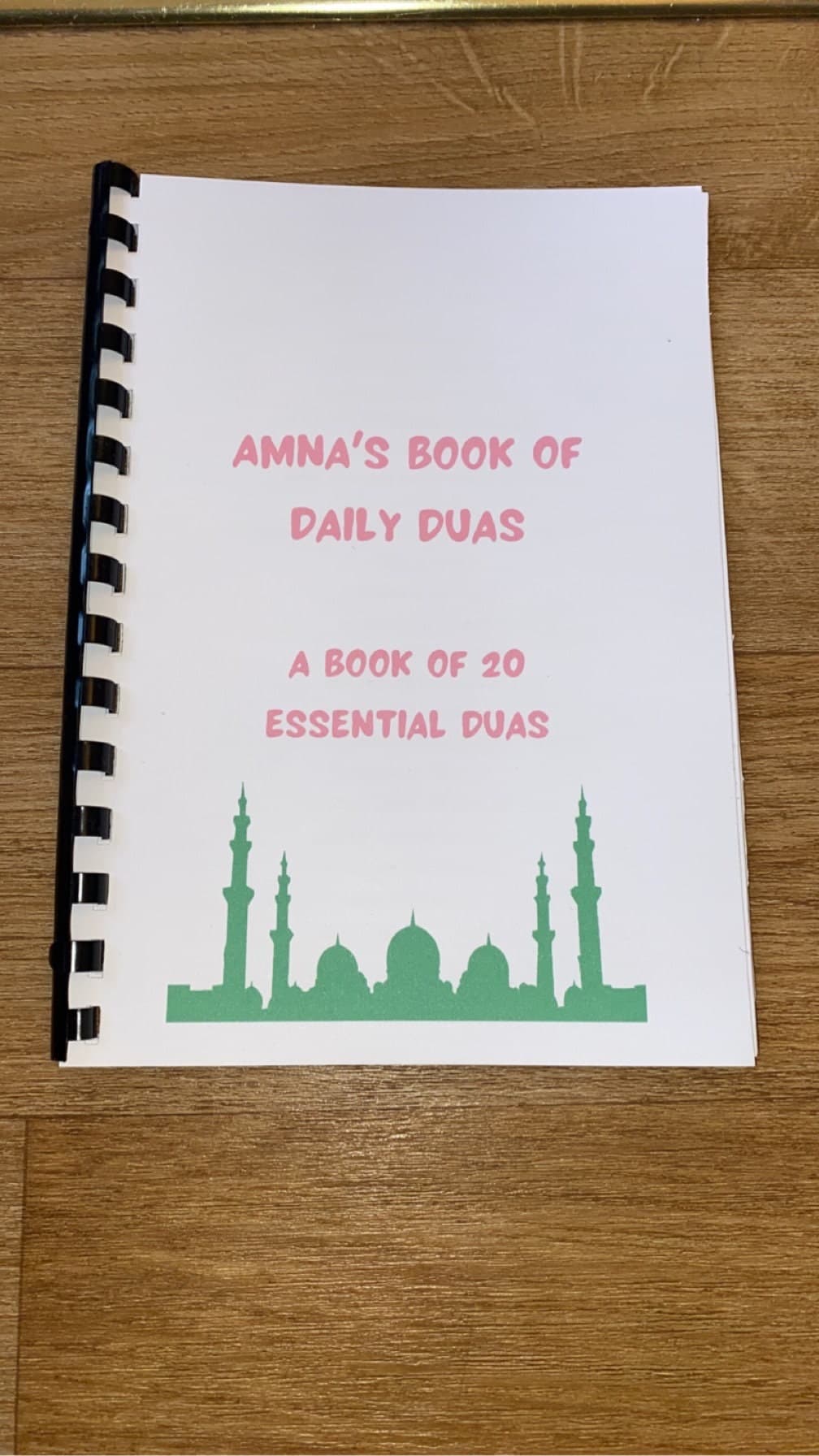 PERSONALISED book of 20 Duas. Essential duas for children, reverts, adults. A5. Islamic duas. Islamic prayers, Eid gift, Ramadan gift - image 3