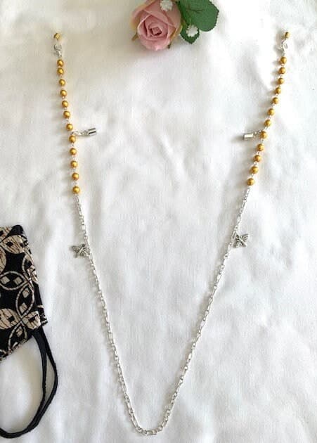 Handmade Beaded Glasses Chain: Hijab Mask Extender with Magnetic Clasp - image 5