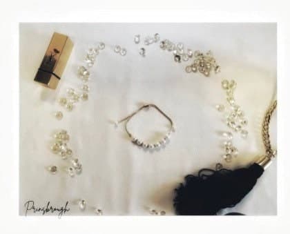 Faux Metallic Pearl Gold Bracelet with Adjustable Clasp - image 3