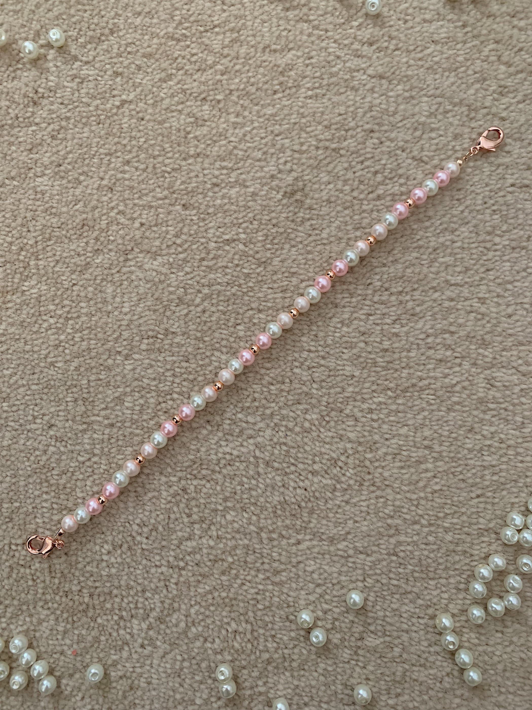 Handmade Rose Pink Beaded Hijab Mask Chain: Ear Saver - image 4