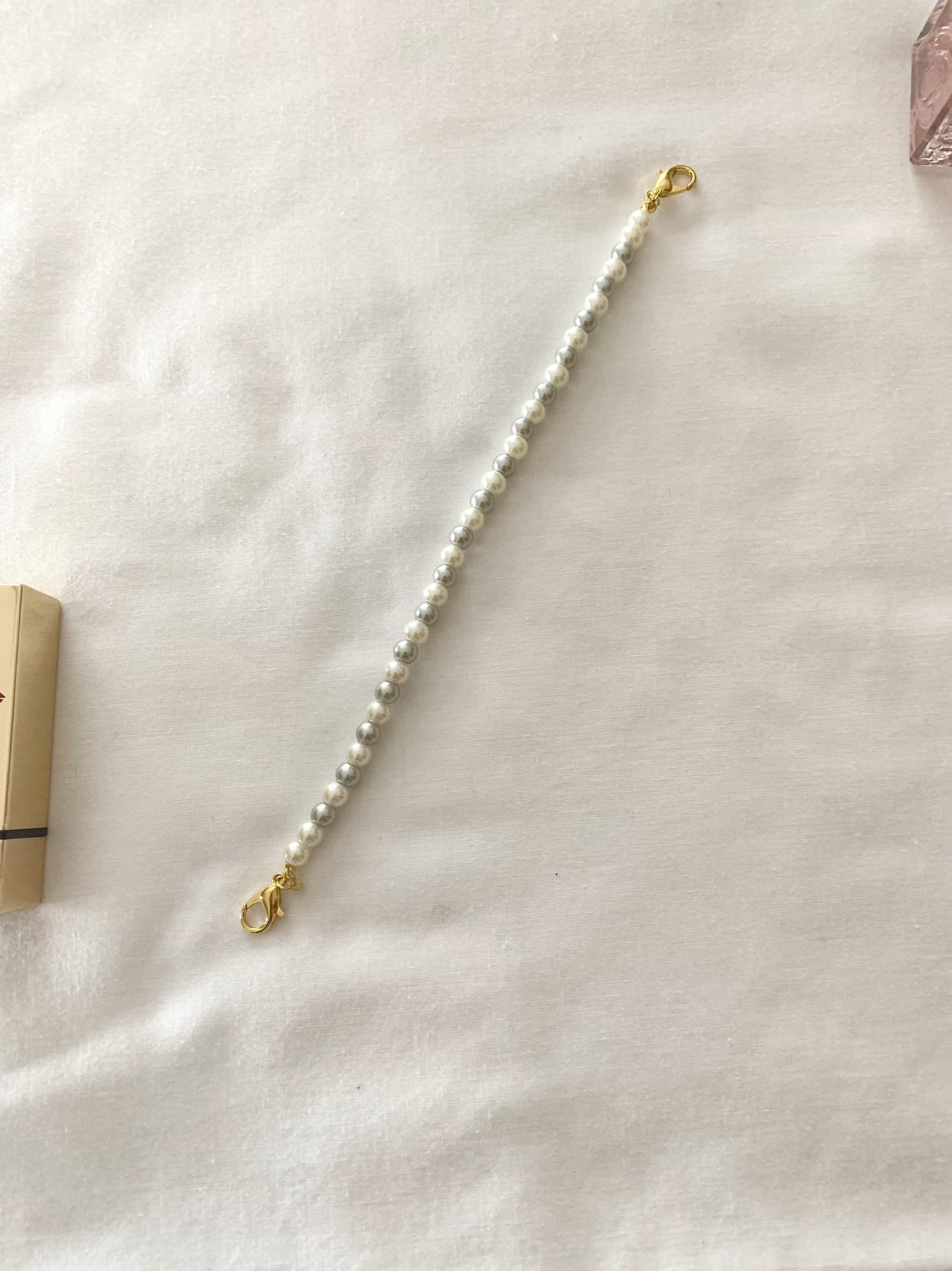 Handmade Beaded Hijab Mask Chain: Pearl Connector, Ear Saver - image 5
