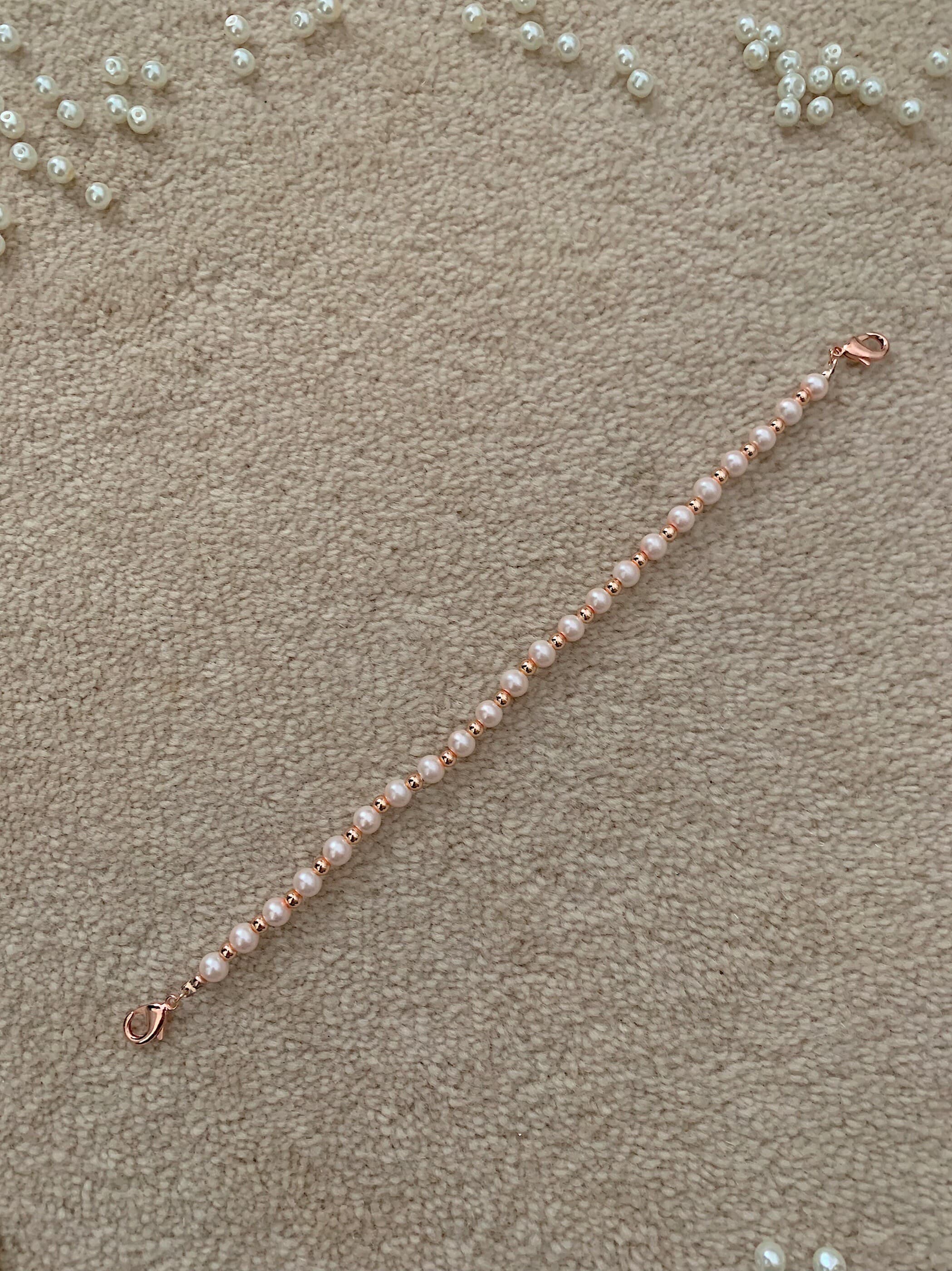 Handmade Rose Gold Beaded Hijab Mask Chain: Ear Saver - image 4