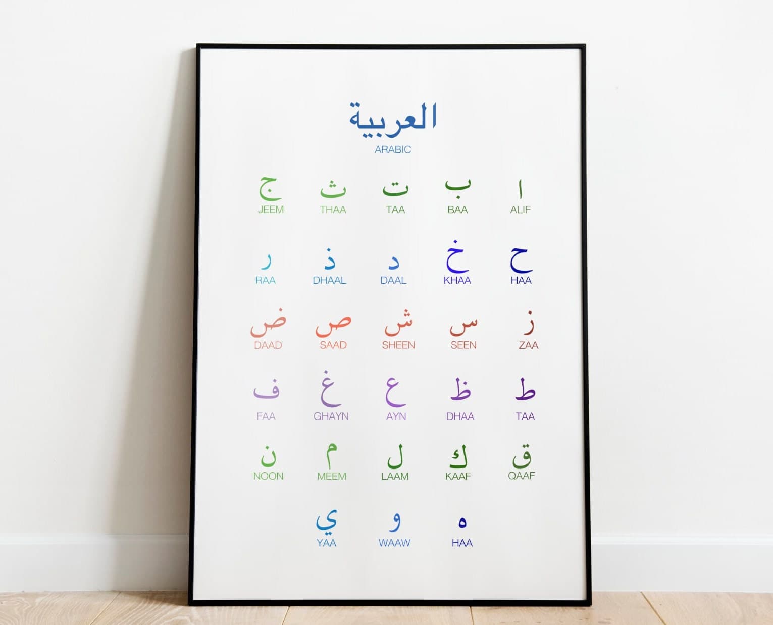 Arabic Alphabet Poster, Kids Nursery Decor (Digital Download) - image 3