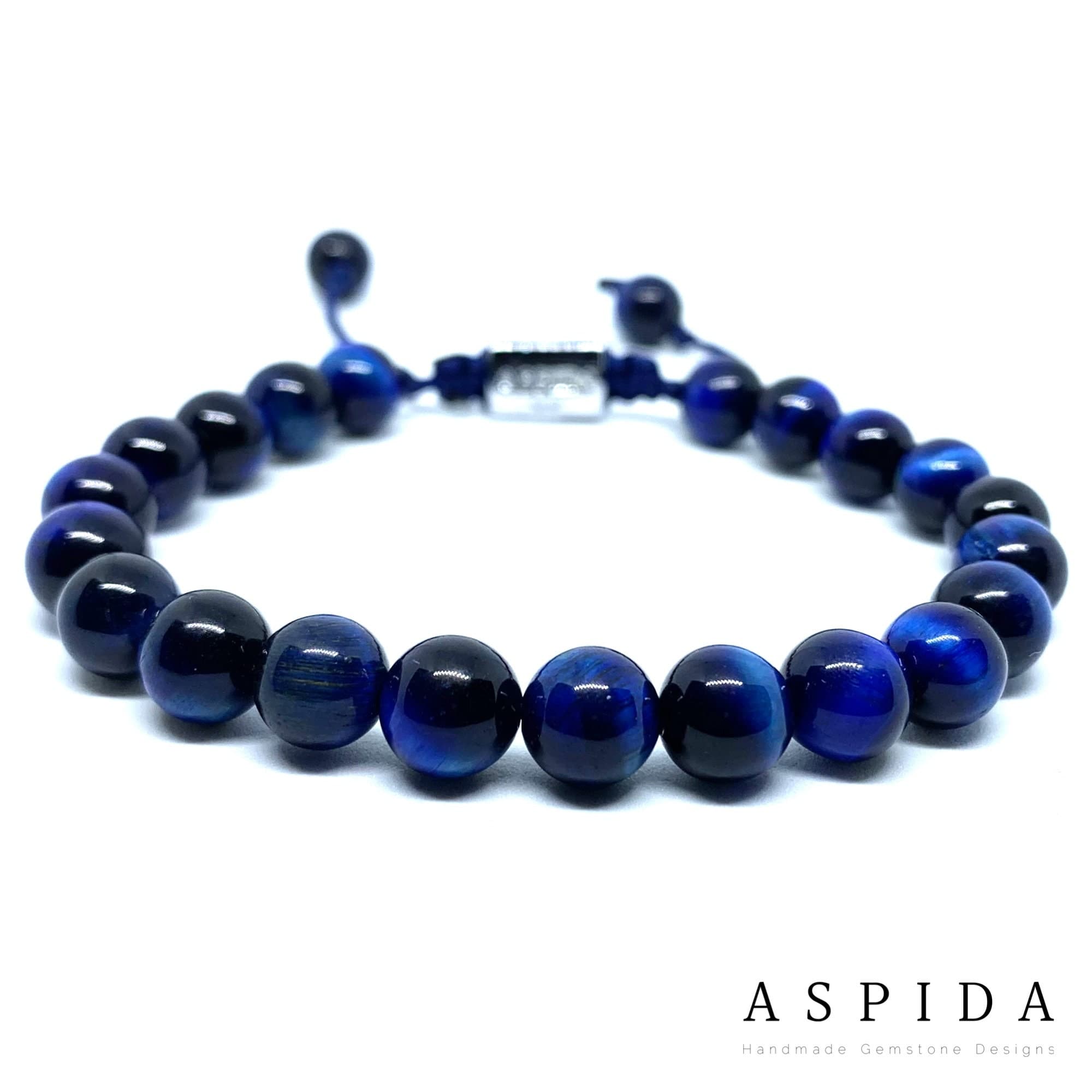 Real Blue Tiger Eyes Gemstone Crystal Bracelet, Bracelet For Men, Bracelet For Women, Bracelet For Couple, Customize Bracelet, Adjustable