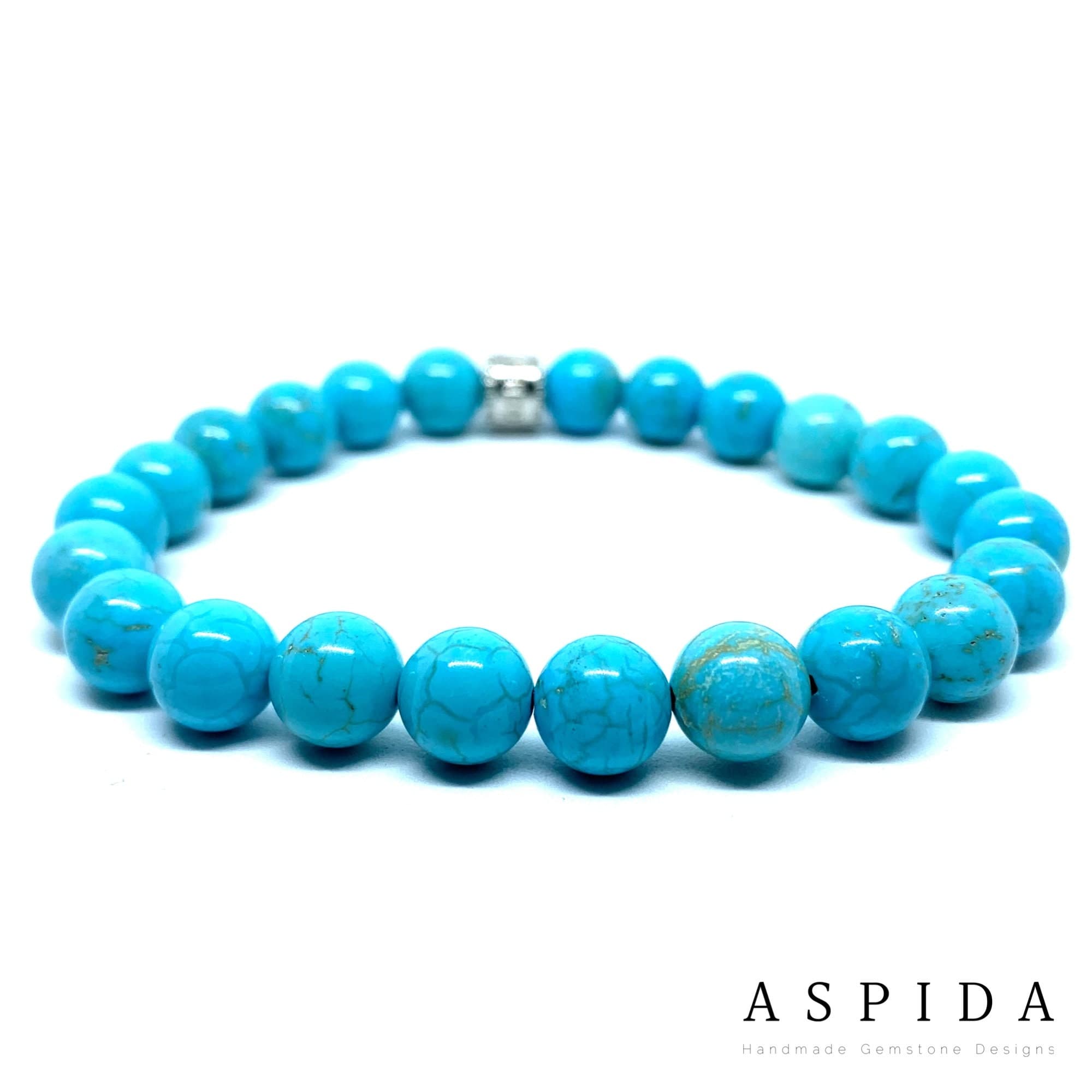 Real Turquoise Gemstone Crystal Bracelet, Bracelet For Men, Bracelet For Women, Bracelet For Couple, Customize Bracelet, Adjustable Gift,