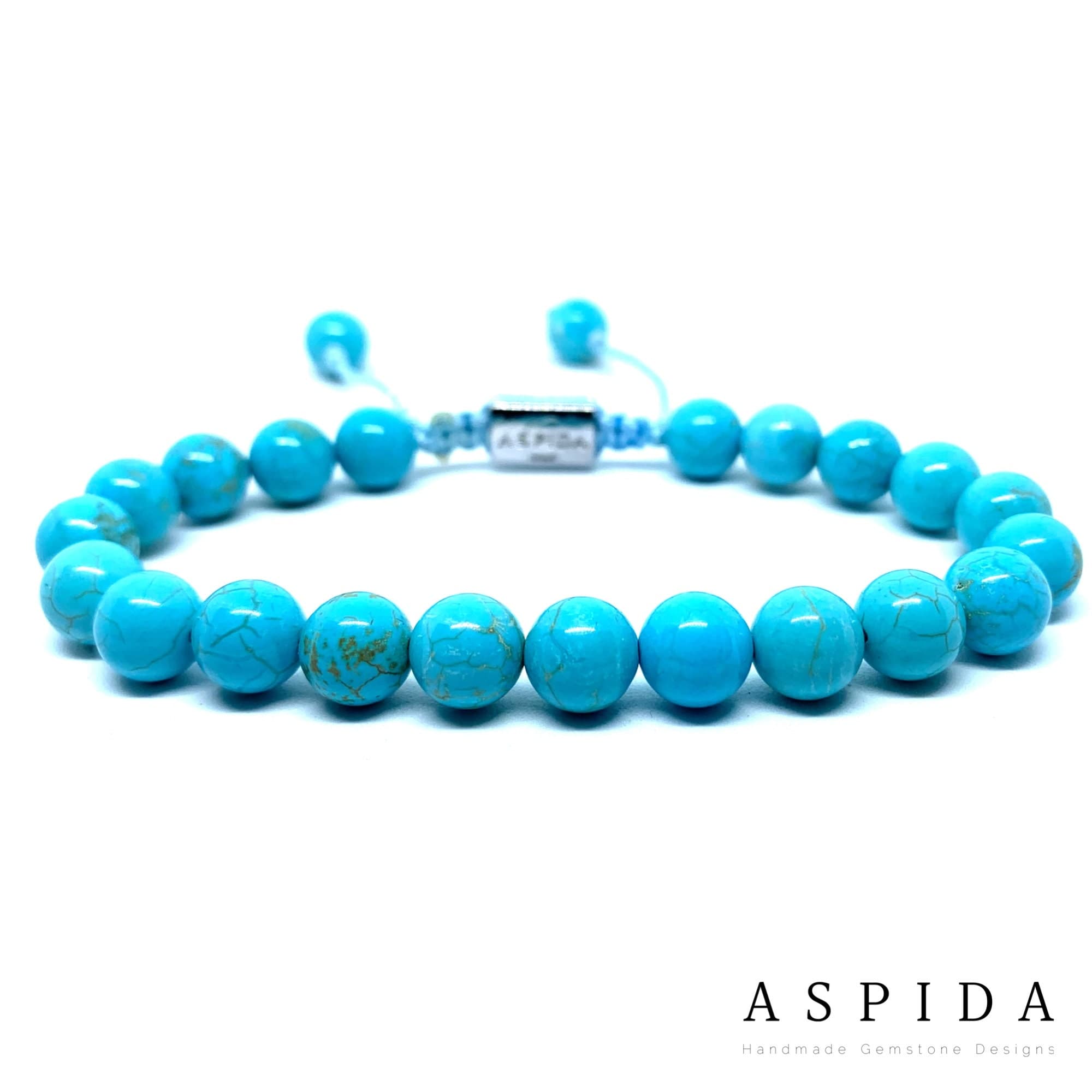 Real Turquoise Gemstone Crystal Bracelet, Bracelet For Men, Bracelet For Women, Bracelet For Couple, Customize Bracelet, Adjustable Gift,