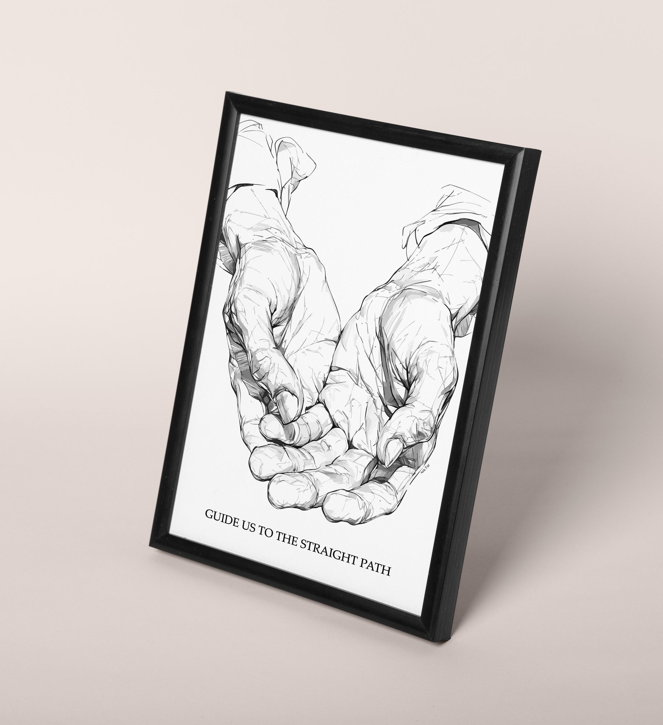 Prayer Hands Islamic Wall Art, Minimalist Dua Print, Modern Muslim Home Decor, Inspirational Gift - image 5