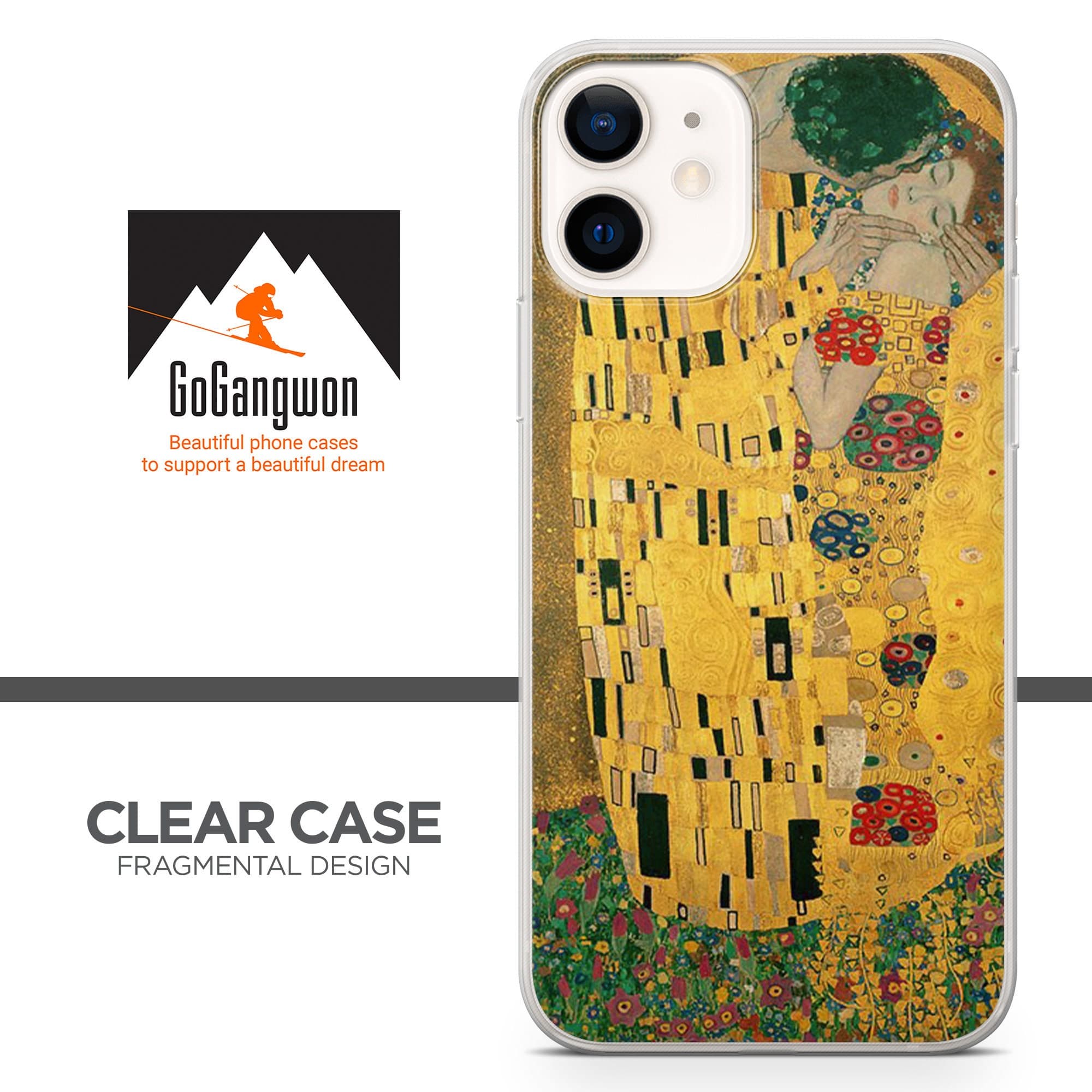 Painting Gustav Klimt Kiss Phone Case fit for iPhone 14, 13 Pro, 12 mini, 11, XR, 7+, 7 & Samsung A50, A51, S21, A53, Huawei P20, P30 ProD72 - image 5