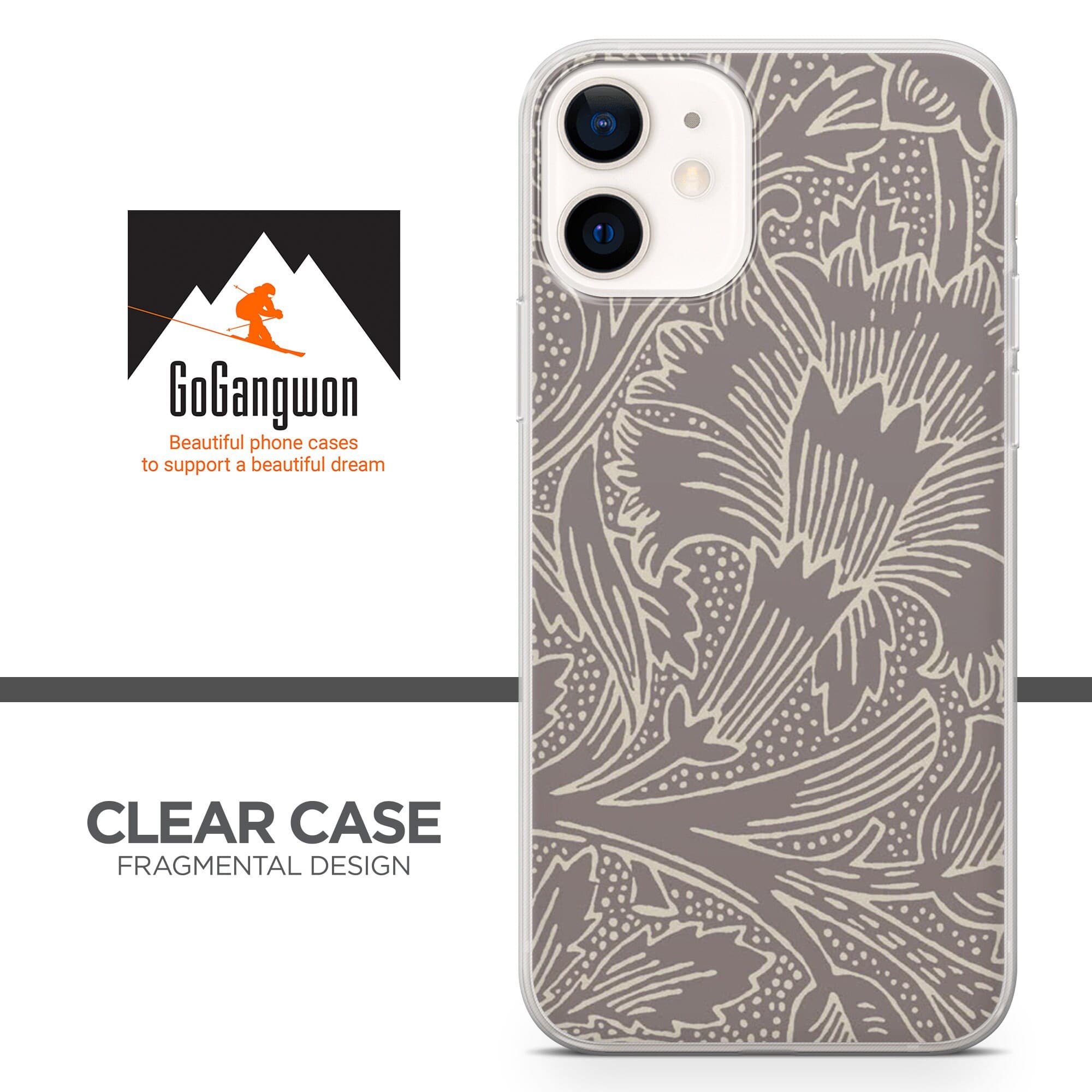 Wallpaper William Morris Phone Case fit for iPhone 14, 13 Pro, 12 mini, 11, XR, 7+, 7 & Samsung A50, A51, S21, A53, Huawei P20, P30 Pro D64 - image 4