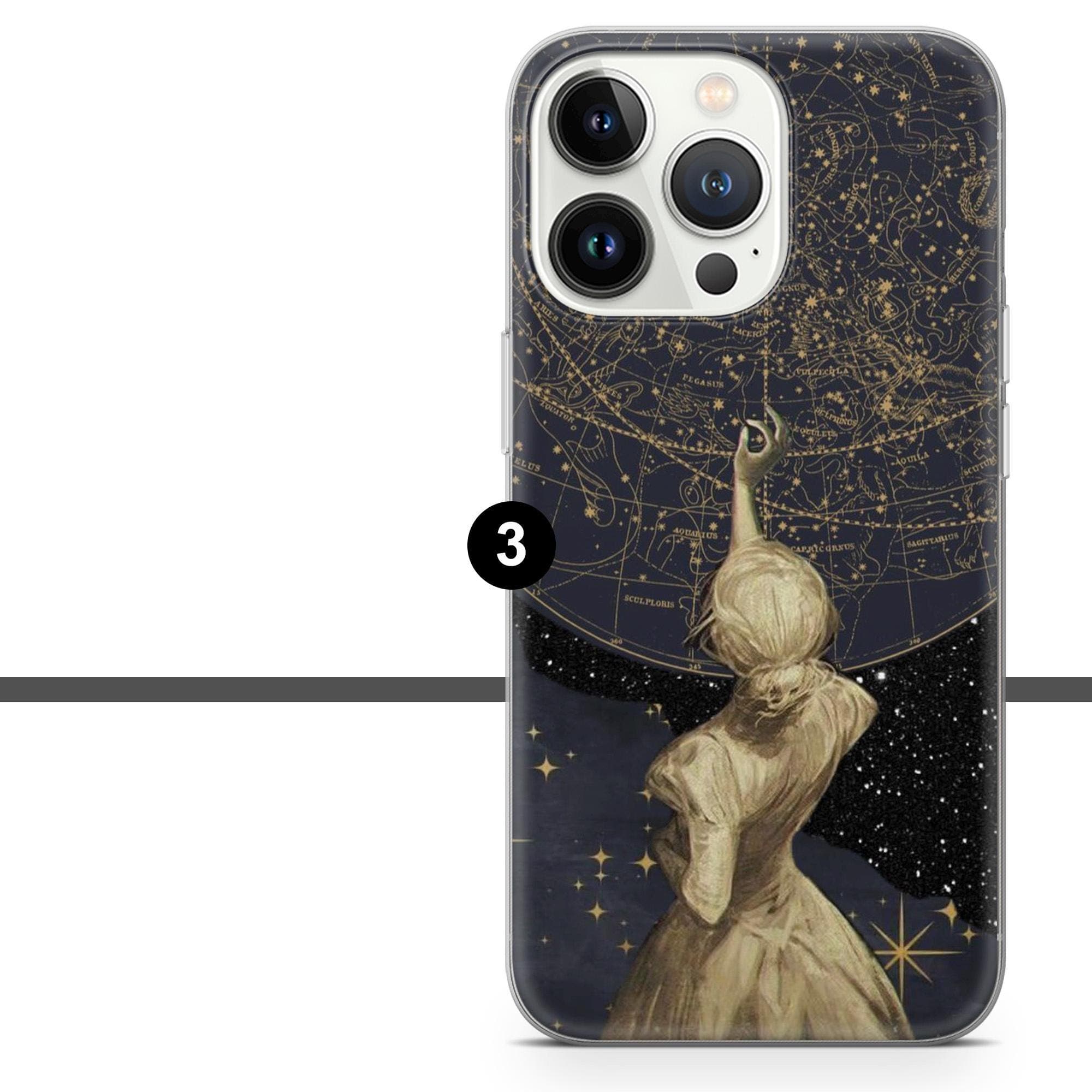 Celestial Phone Case Celestial Space Night Sky Cover for iPhone 17 Pro, 16, 15, 14, 13, 12, Samsung S25, S24, A16, A56, Pixel 10, 9A, 8 - image 5