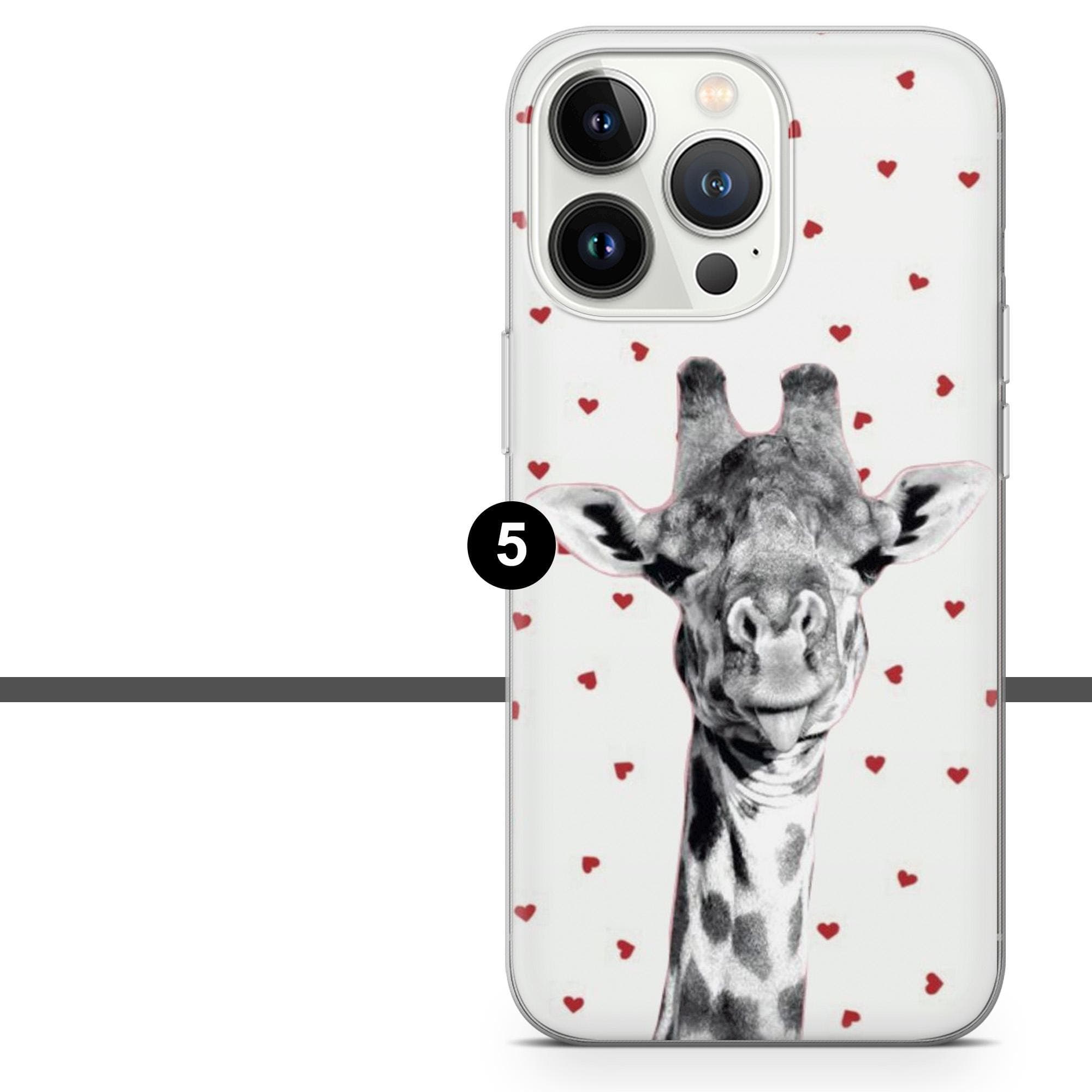 Giraffe Phone Case Wild Animal Safari Cover for iPhone 17 Pro, 16, 15, 14, 13, 12, Samsung S25, S24, A16, A56, Pixel 10, 9A, 8Pro - image 2