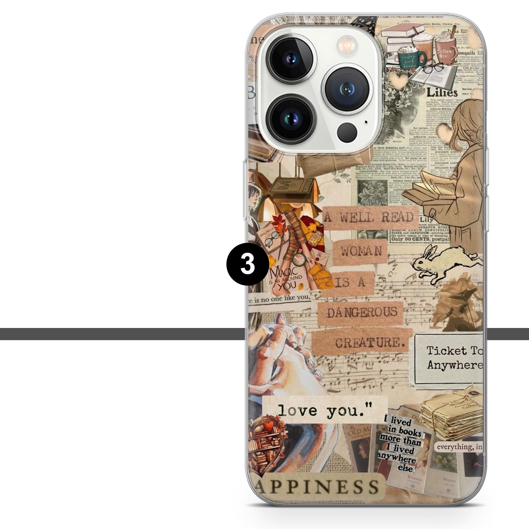 Book Lover Phone Case Literary BookTok Bookish Cover for iPhone 17e, 16, 15, 14, 13, 12, Samsung S26, S25, A17, A57, Pixel 10A, 9A, 8 - image 5