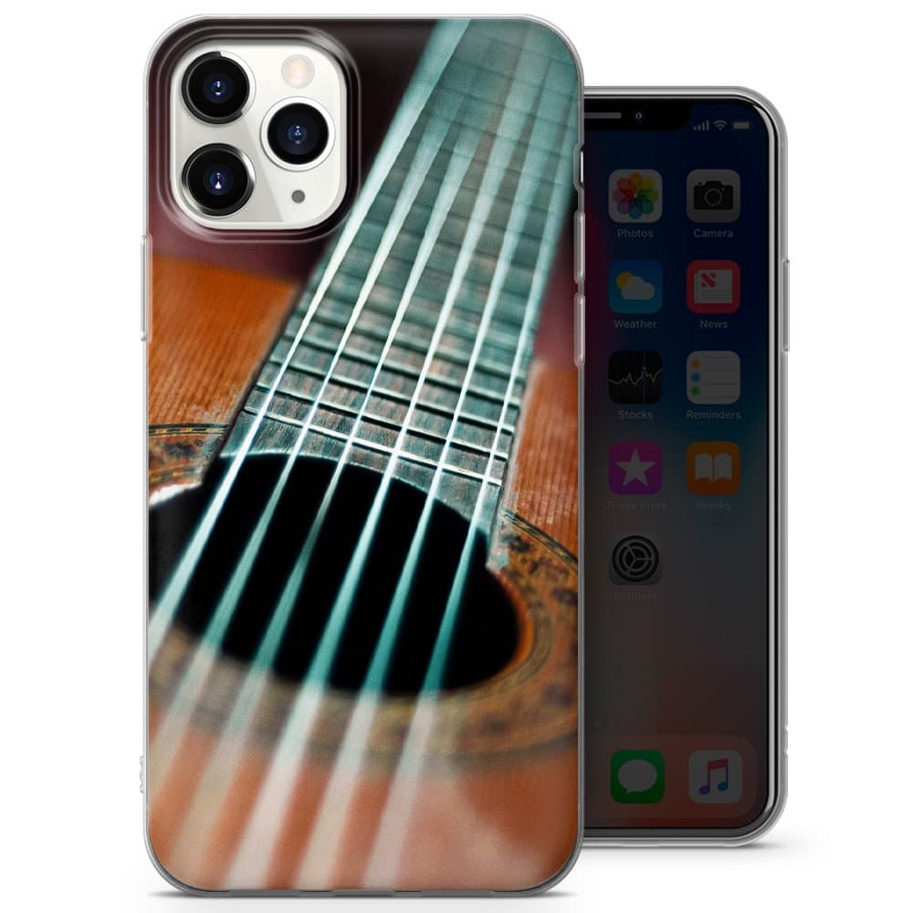 Guitar Classic Acoustic Phone Case fit for iPhone 14, 13 Pro, 12 mini, 11, XR, 7+, 7 & Samsung A50, A51, S21, A53, Huawei P20, P30 Pro D138 - image 4