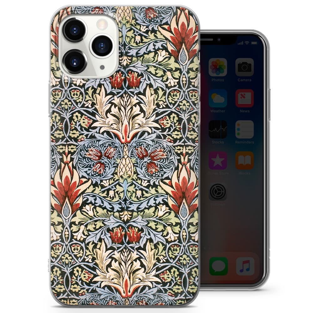 William Morris Floral Phone Case fit for iPhone 14, 13 Pro, 12 mini, 11, XR, 7+, 7 & Samsung A50, A51, S21, A53, Huawei P20, P30 ProD113 - image 5