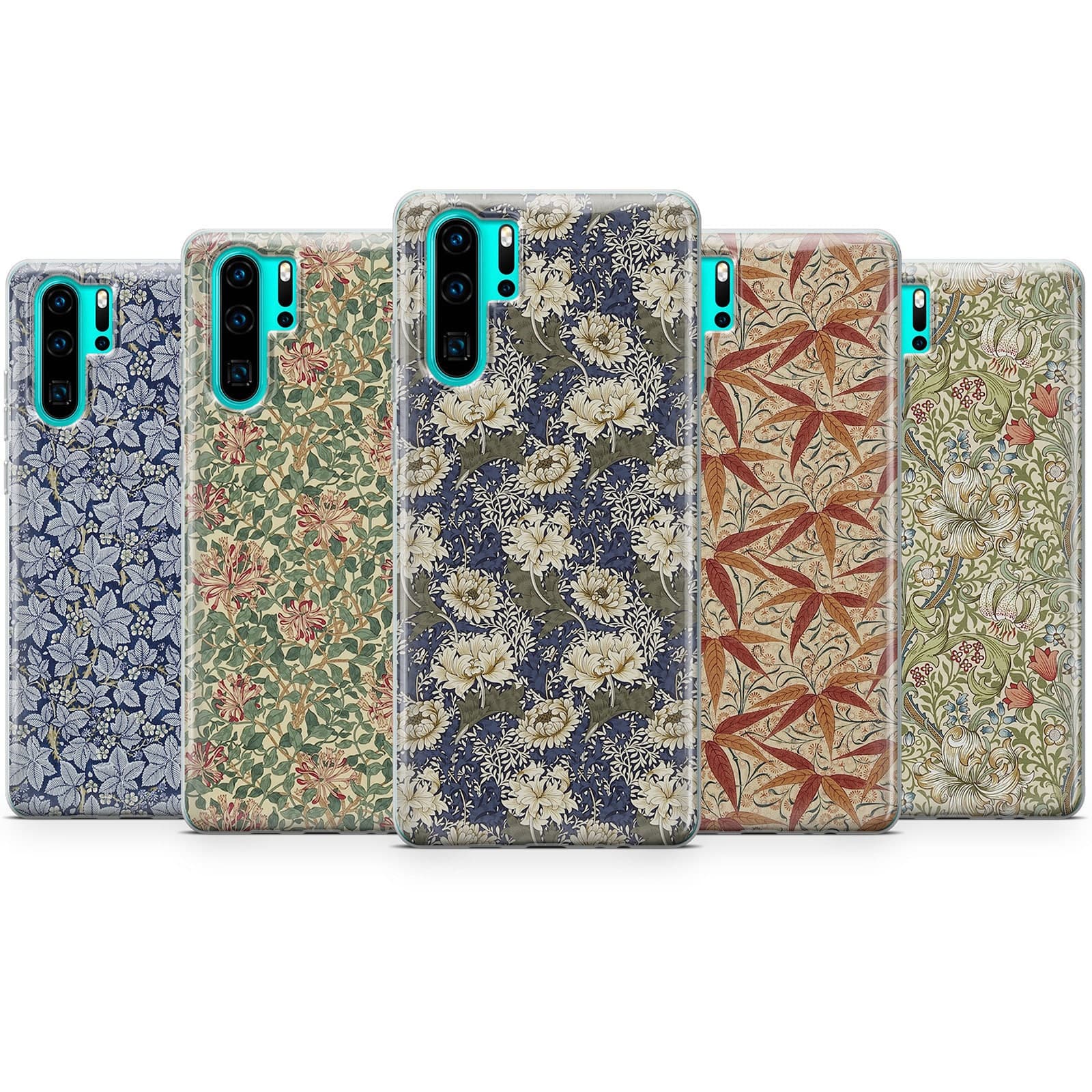 William Morris Fabric Phone Case fit for iPhone 14, 13 Pro, 12 mini, 11, XR, 7+, 7 & Samsung A50, A51, S21, A53, Huawei P20, P30 ProD111 - image 2