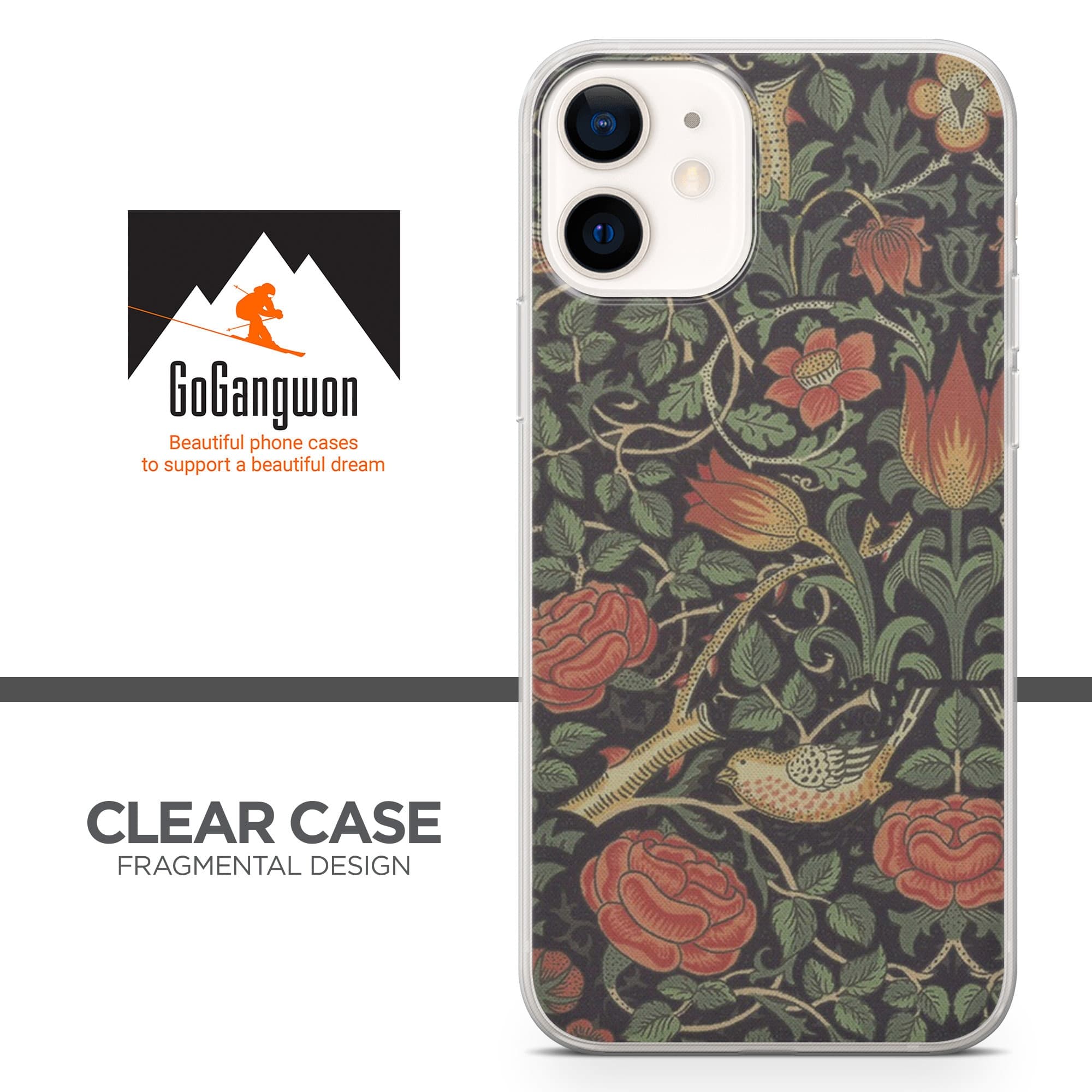 William Morris Flowers Phone Case fit for iPhone 14, 13 Pro, 12 mini, 11, XR, 7+, 7 & Samsung A50, A51, S21, A53, Huawei P20, P30 Pro D61 - image 4