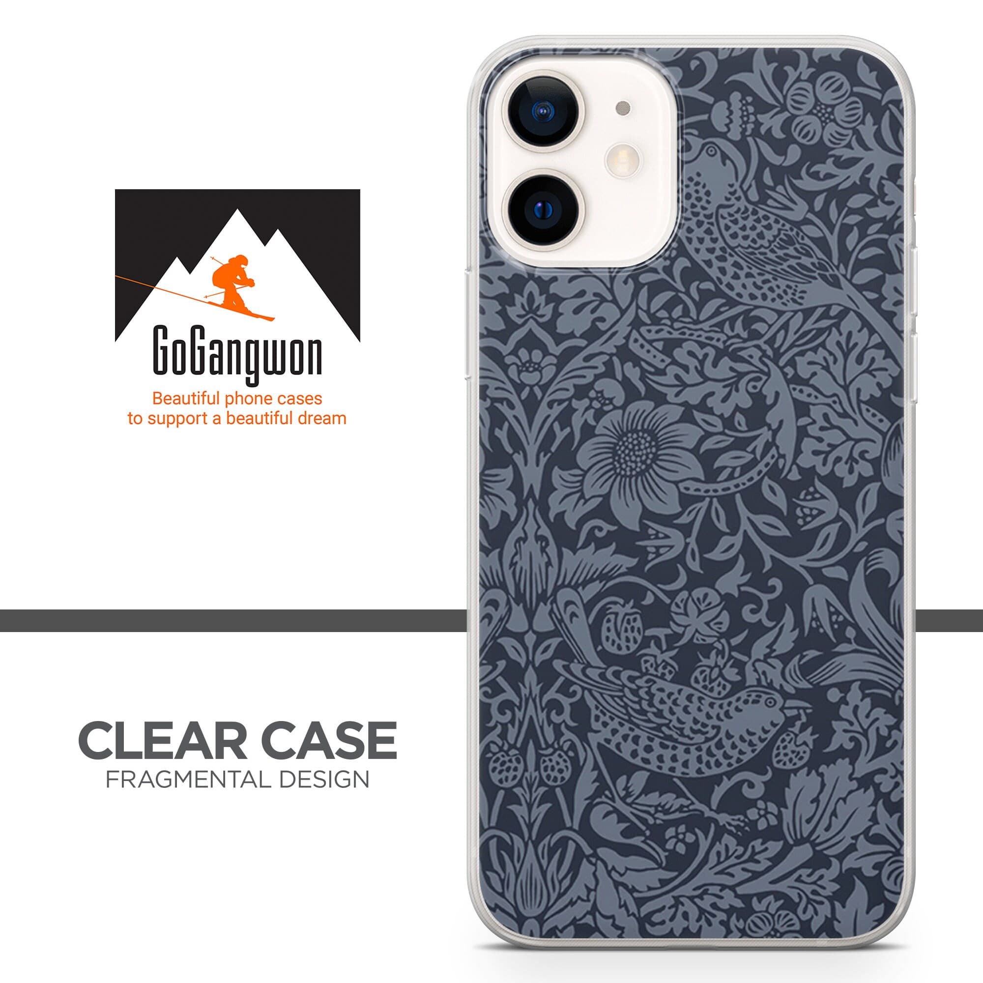 Wallpaper William Morris Phone Case fit for iPhone 14, 13 Pro, 12 mini, 11, XR, 7+, 7 & Samsung A50, A51, S21, A53, Huawei P20, P30 Pro D64 - image 3