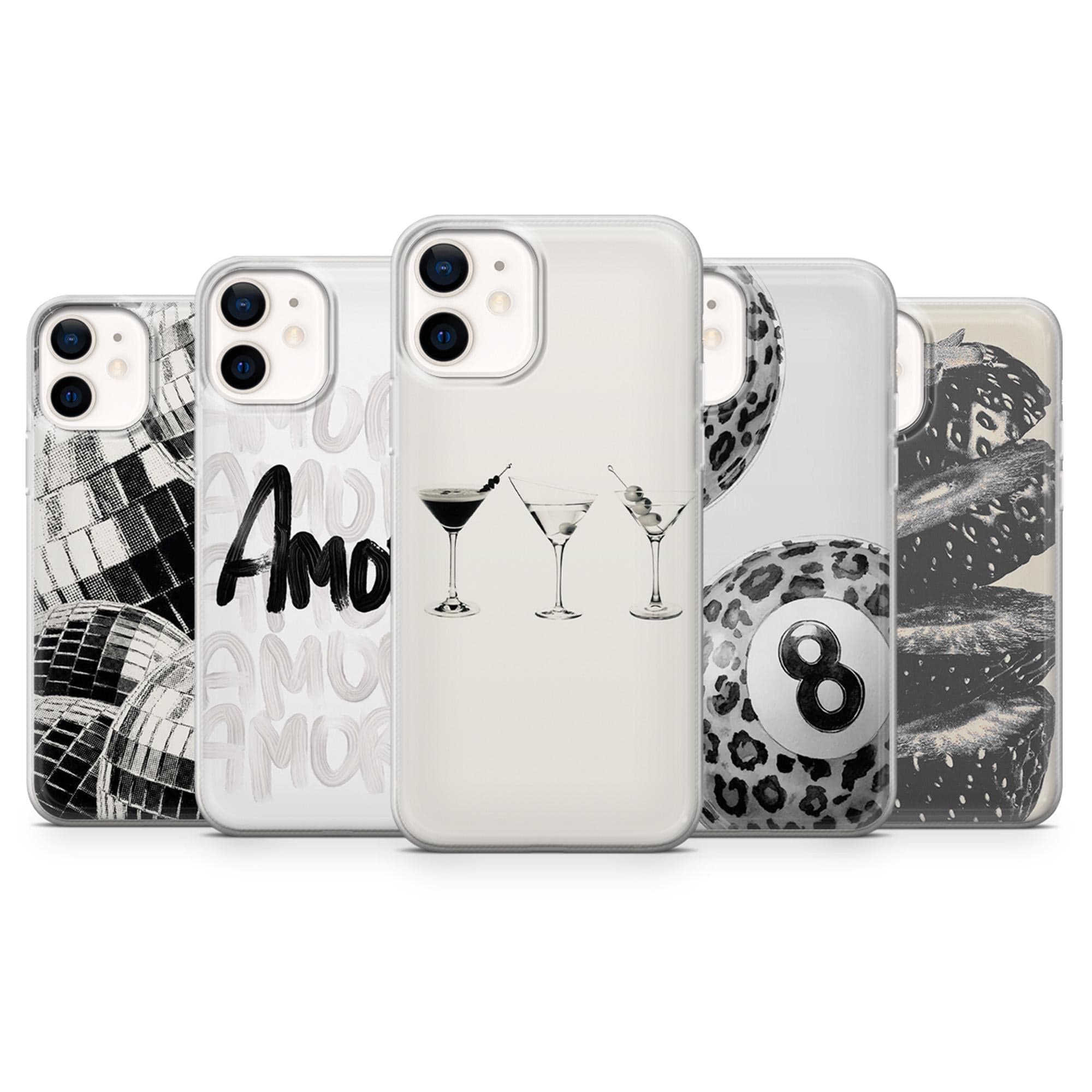 Chic Phone Case Cool Girl Martini Trendy Cover for iPhone 17 Pro, 16, 15, 14, 13, 12, Samsung S25, S24, A16, A56, Pixel 10, 9A, 8