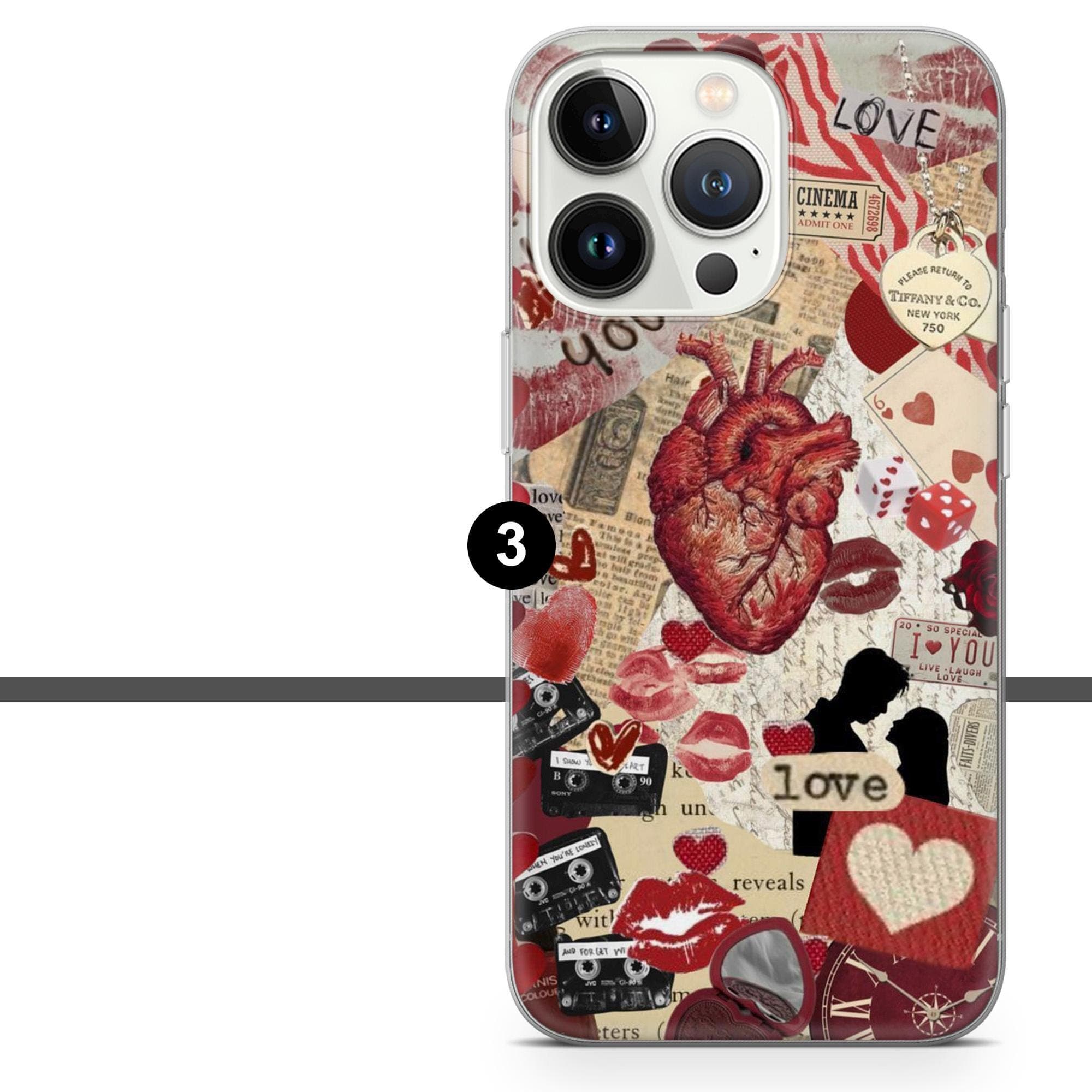 Kiss Mark Phone Case Lipstick Kisses Valentines Day Cover for iPhone 17 Pro, 16, 15, 14, 13, 12, Samsung S25, S24, A16, A56, Pixel 10, 9A, 8 - image 5