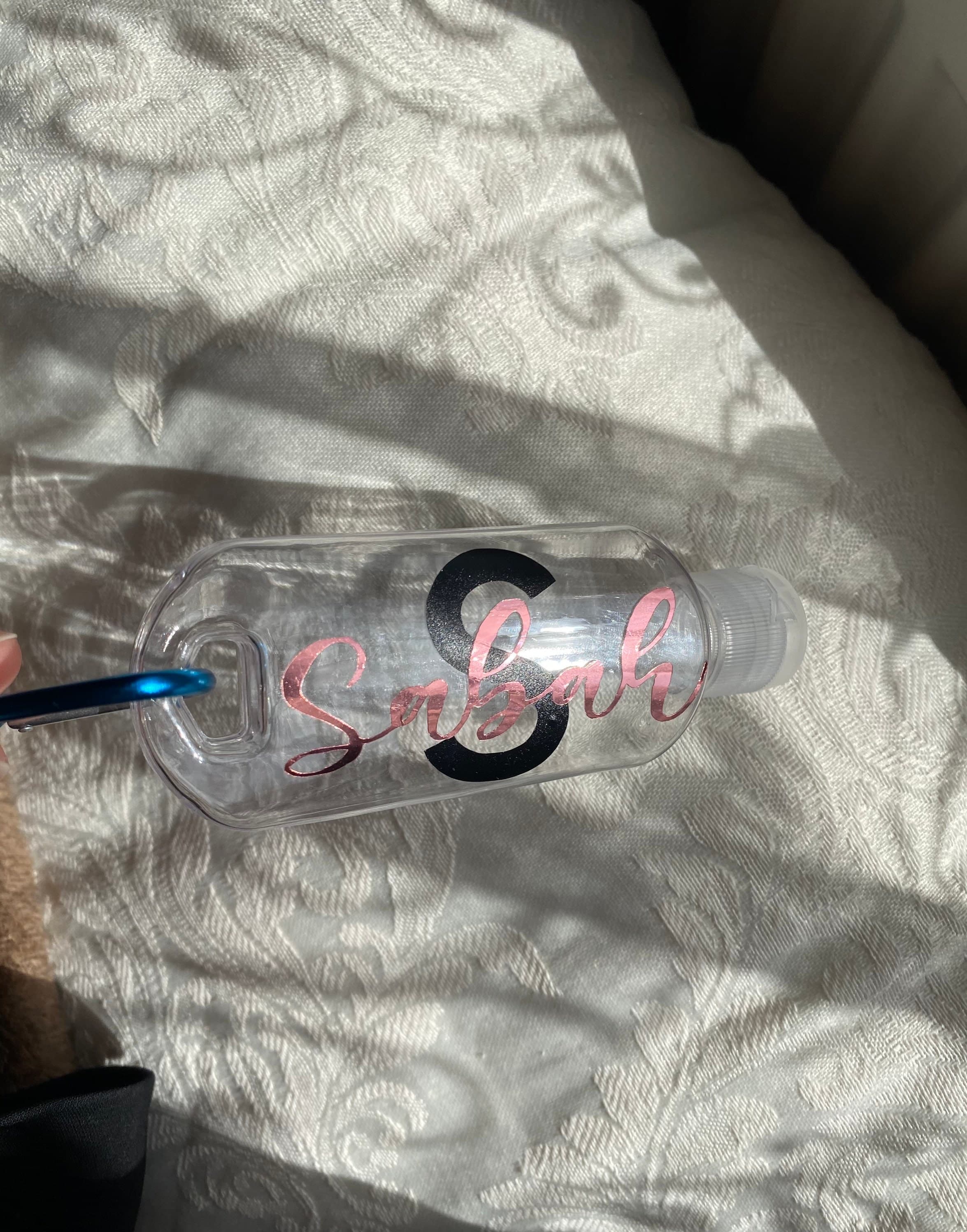 Personalised Empty Sanitiser Bottle | Bottle with Clip| Hand Gel| Back to School | Custom Gift | Bridesmaid Proposal - image 4