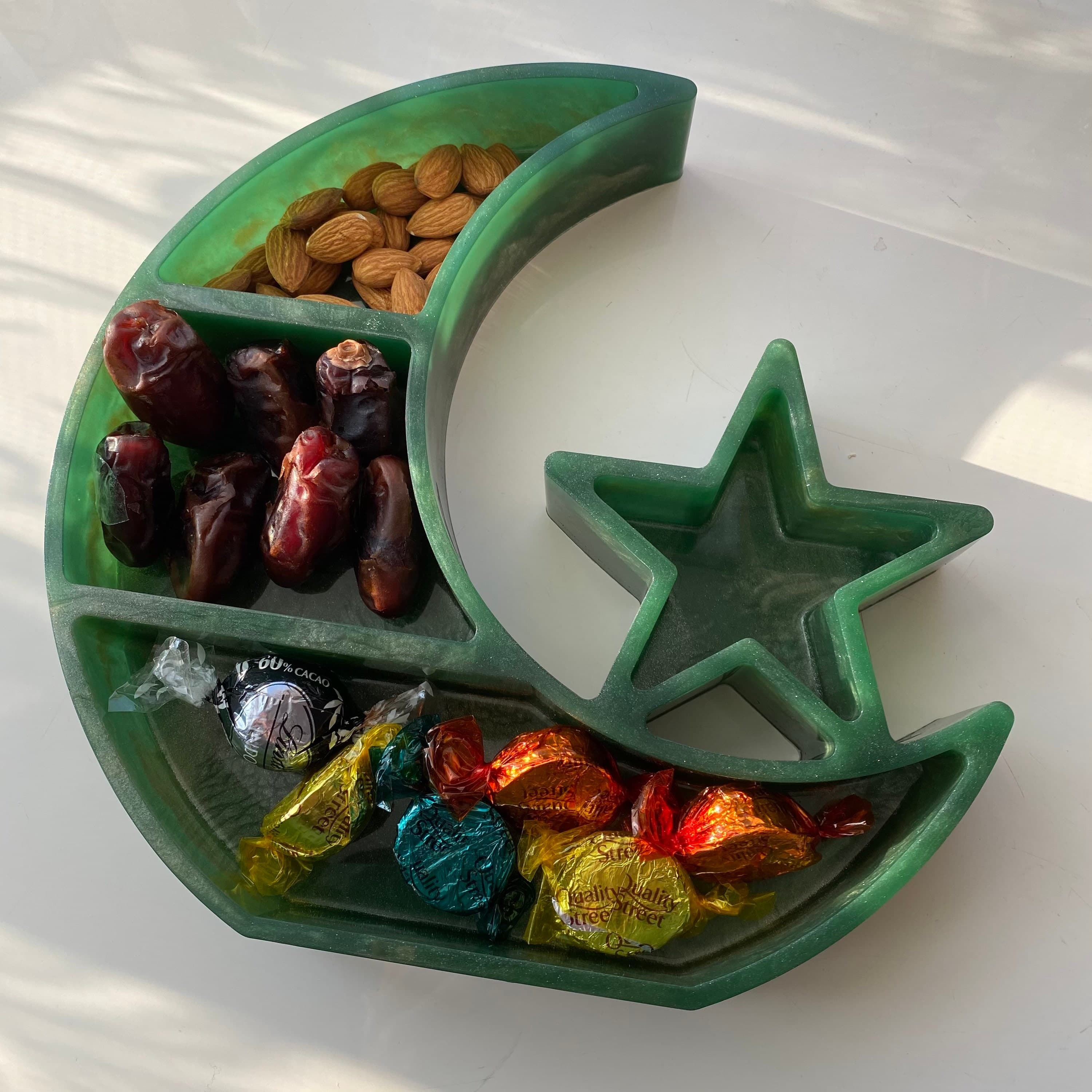 Moon and Star Tray | Ramadan Gift | Dates Tray | Islamic | Ramadan | Ramdan Decor - image 3