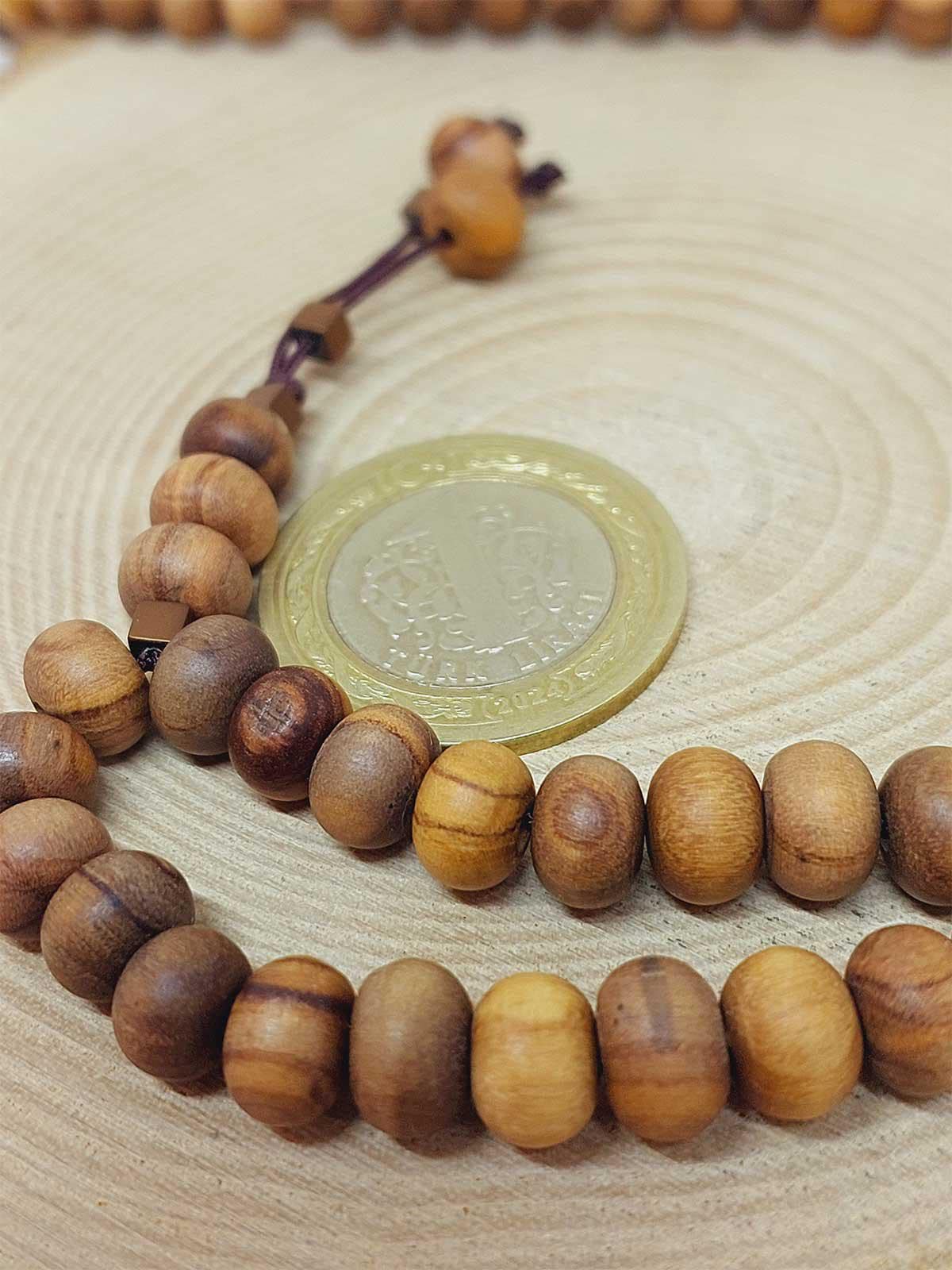 Olive Wood 99 beads Rosary 8mm, Tasbih 99, Natural Stone 99 Beads, Tasbeeh, Misbaha, Islamic Prayer Beads, Tasbih, Muslim - image 4