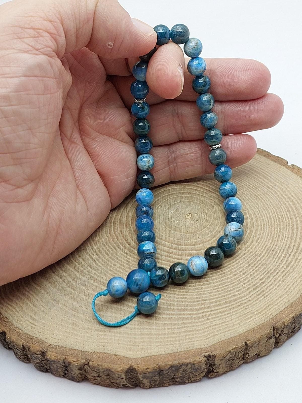Apatit Taşı 33lük Özel Tasarım Tesbih 8mm (14290)