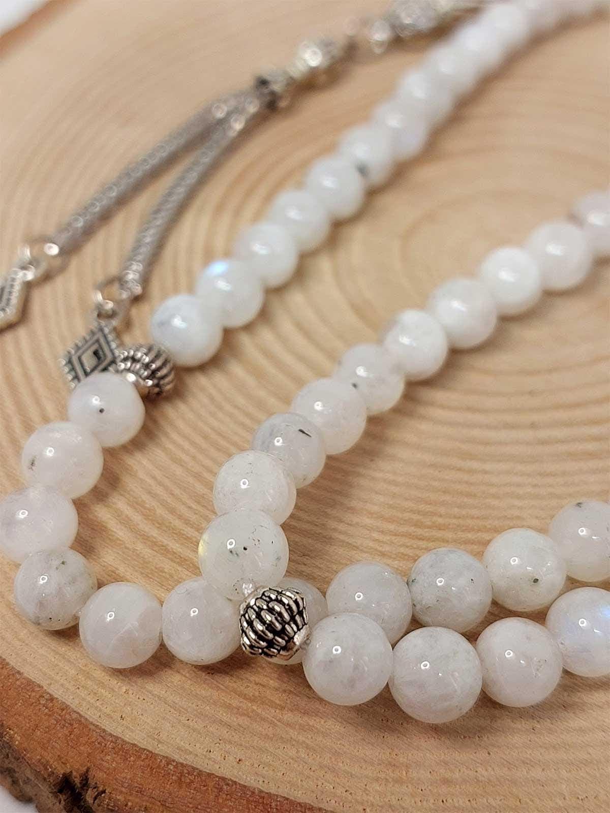 Moon Stone 99 beads Rosary 6mm, Tasbih 99, Natural Stone 99 Beads, Tasbeeh, Misbaha, Islamic Prayer Beads, Tasbih, Muslim - image 5