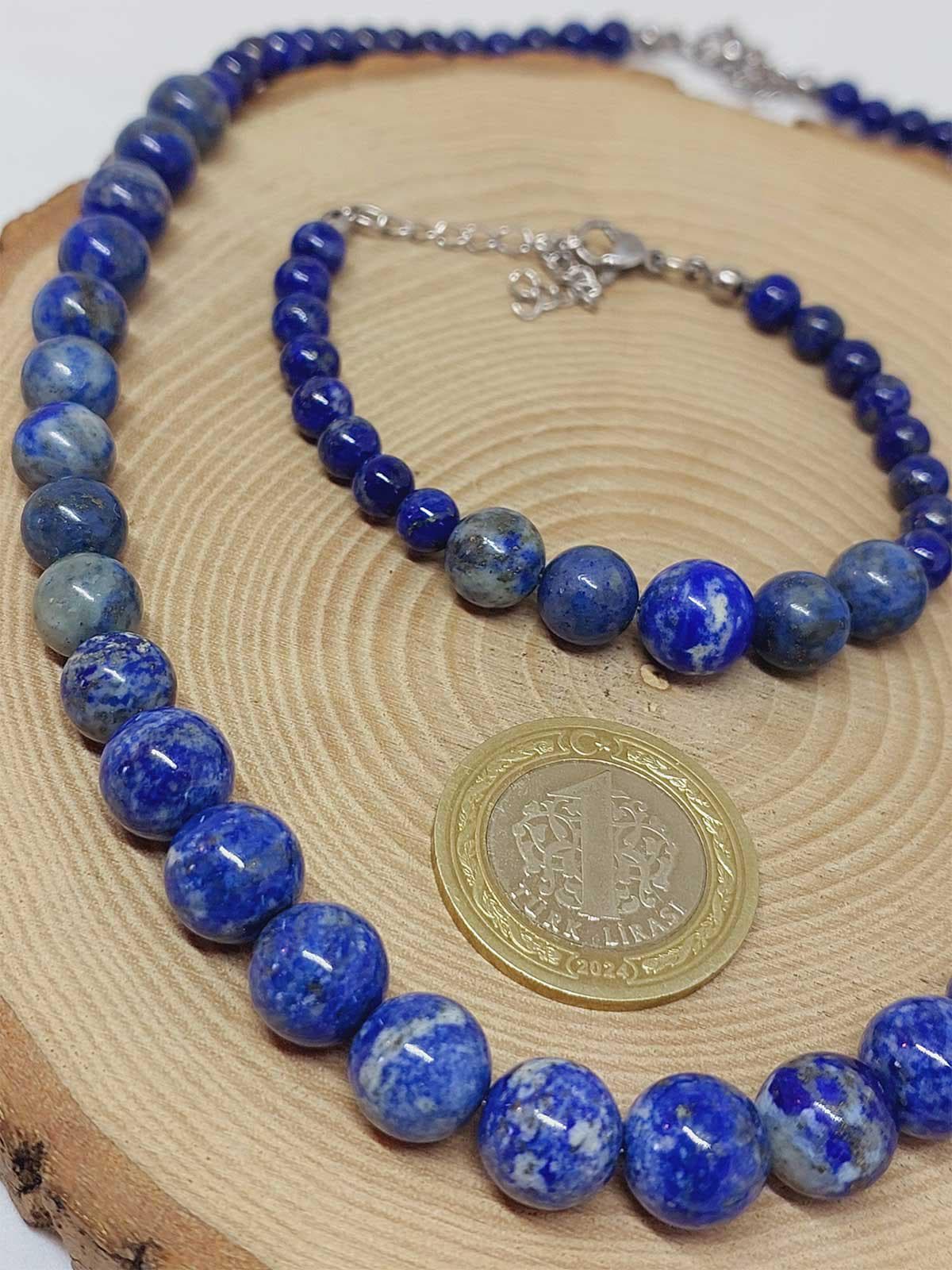 Galaxy Series Lapis Lazuli Stone Necklace & Bracelet Set - image 5