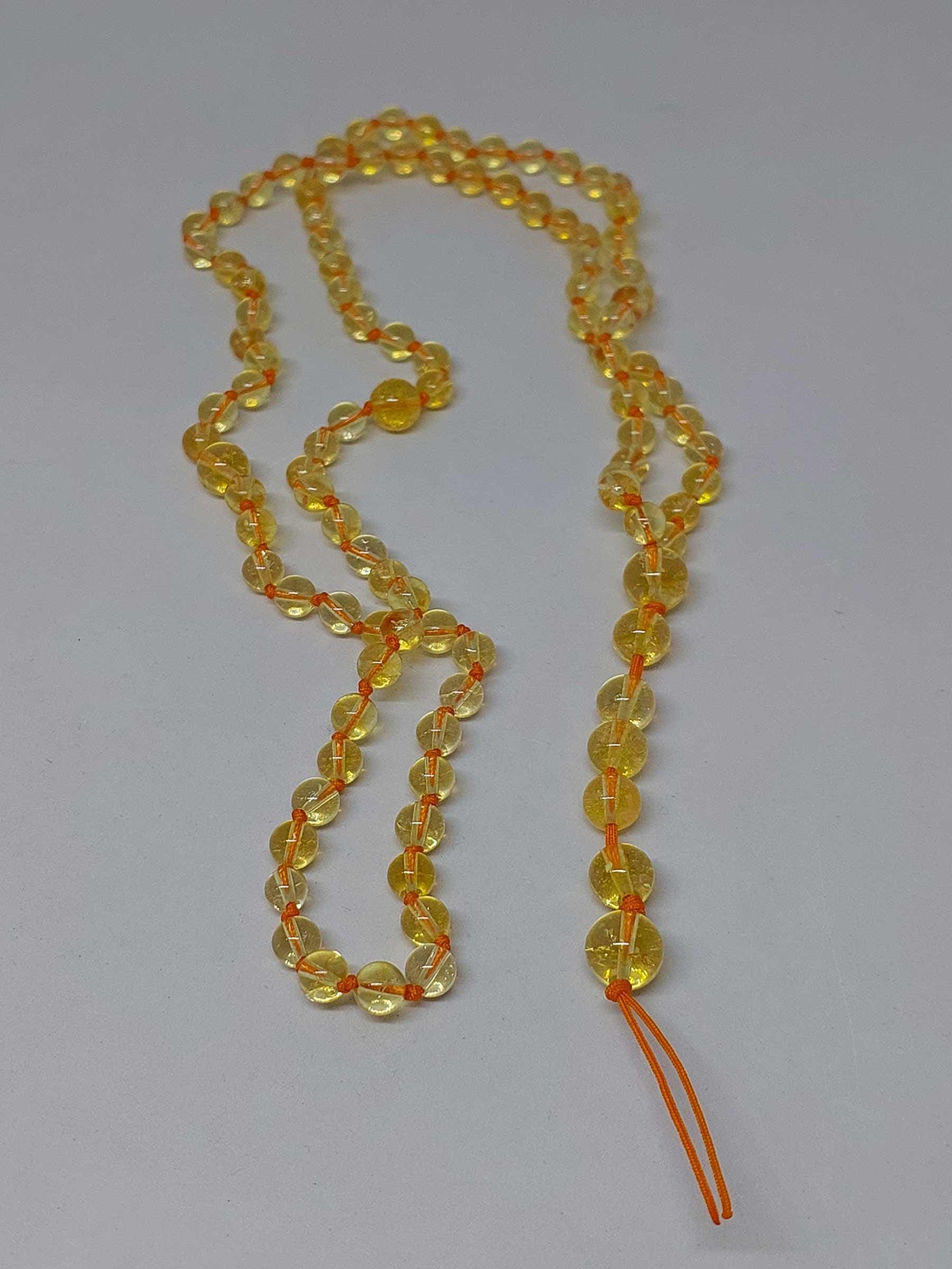 Citrine Stone 99 beads Knotted Rosary 6mm, Tasbih 99, Natural Stone 99 Beads, Tasbeeh, Misbaha, Islamic Prayer Beads, Tasbih, Muslim - image 3
